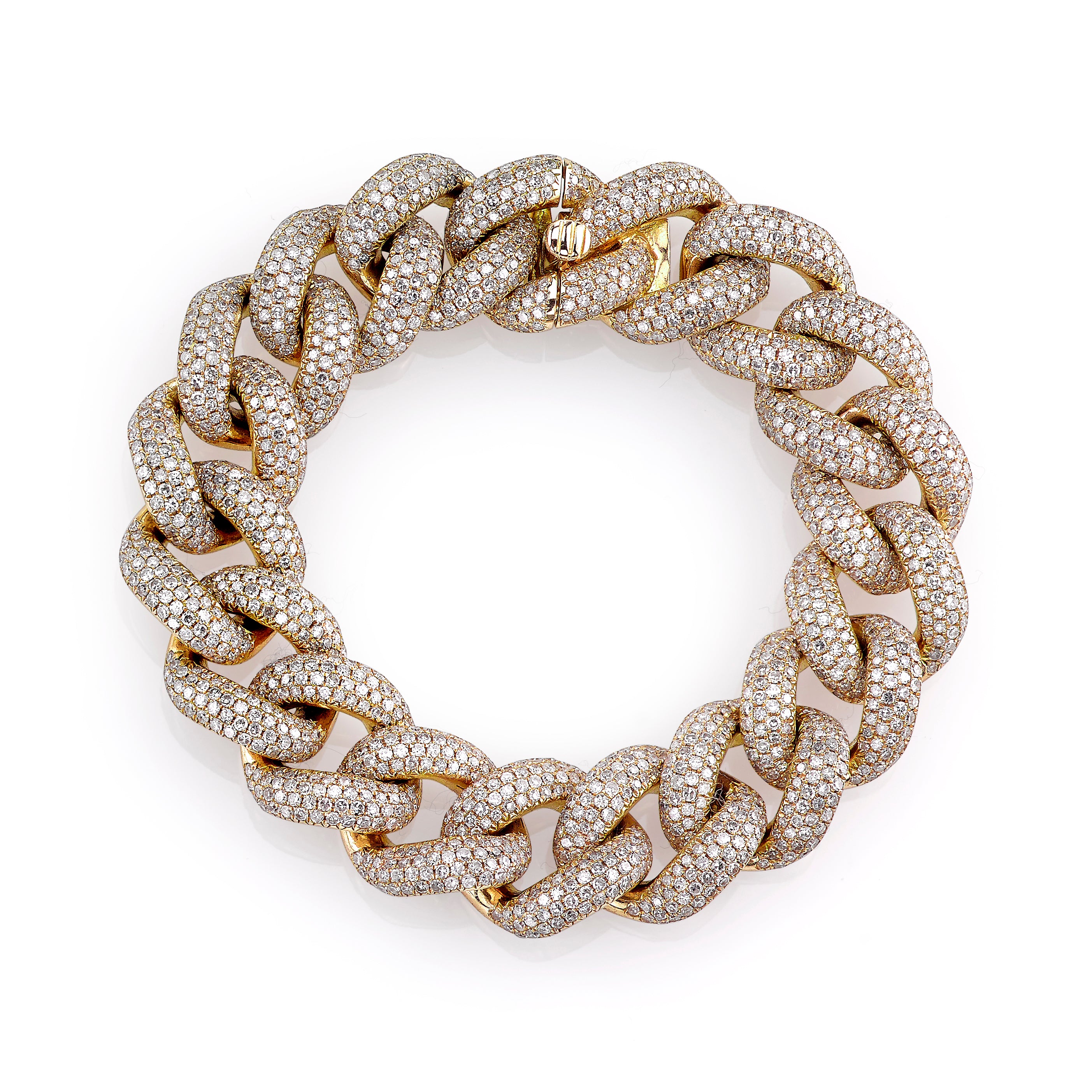 MEN'S DIAMOND PAVE JUMBO LINK BRACELET