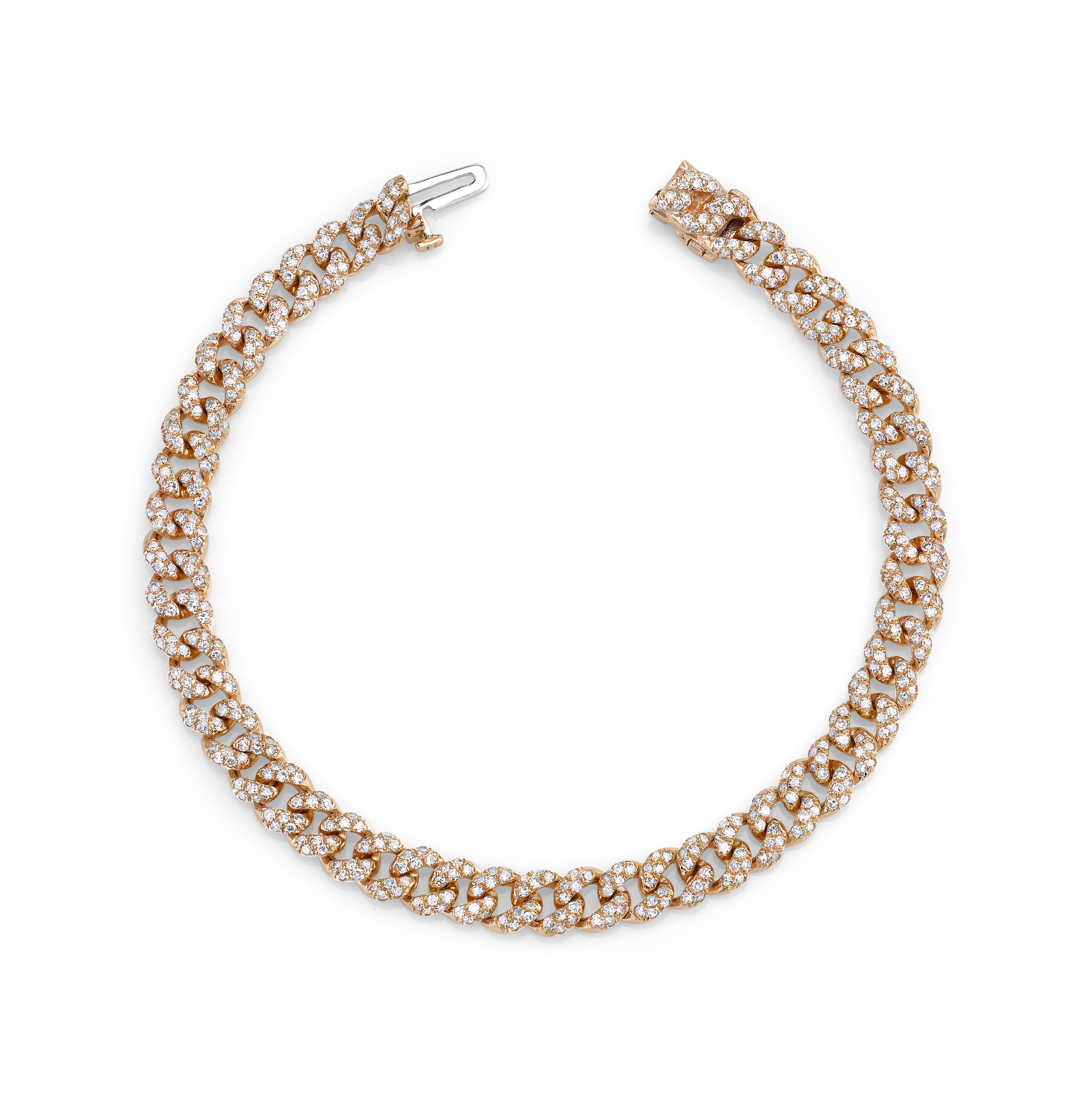 READY TO SHIP DIAMOND PAVE MINI LINK BRACELET