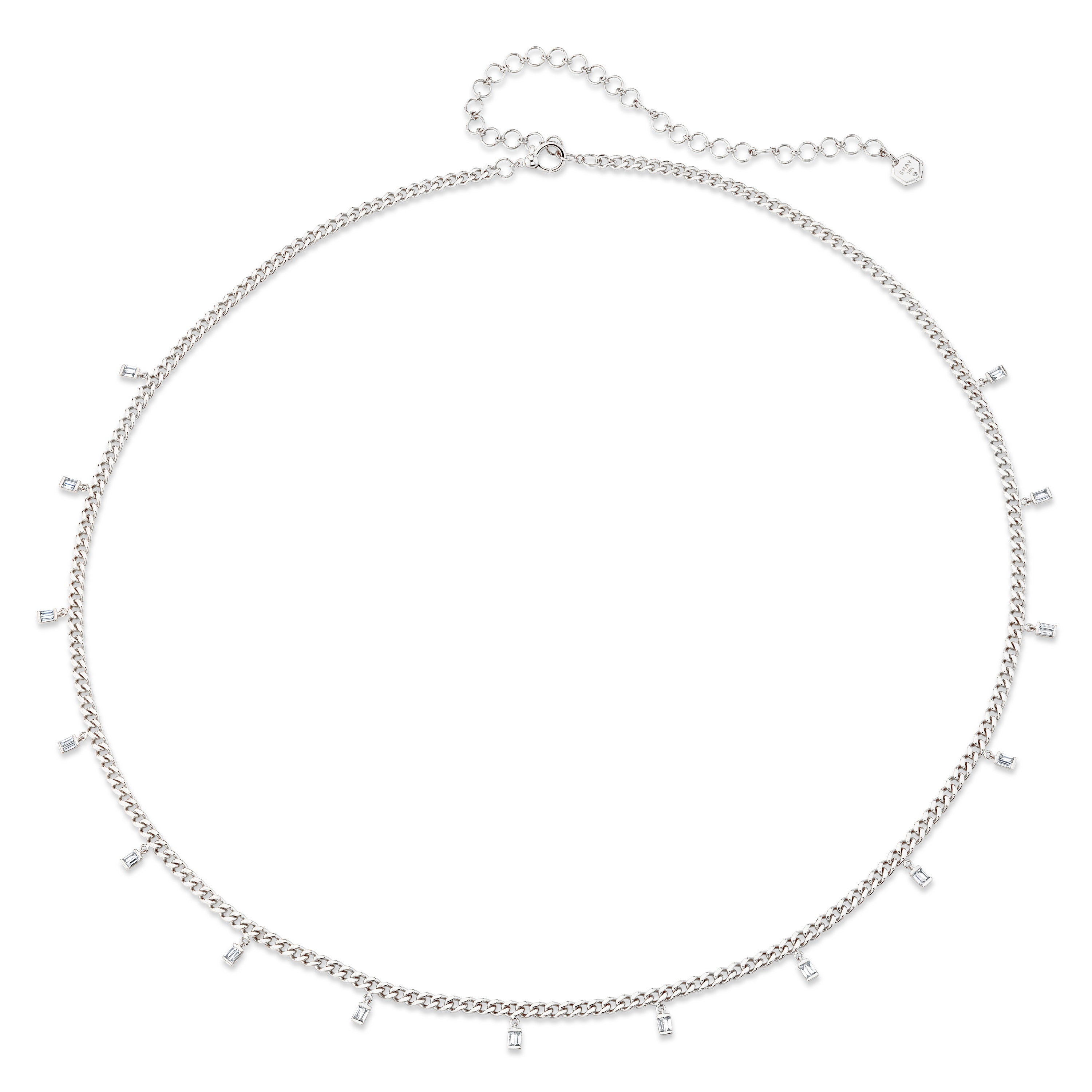 DIAMOND BAGUETTE BABY LINK BELLY CHAIN