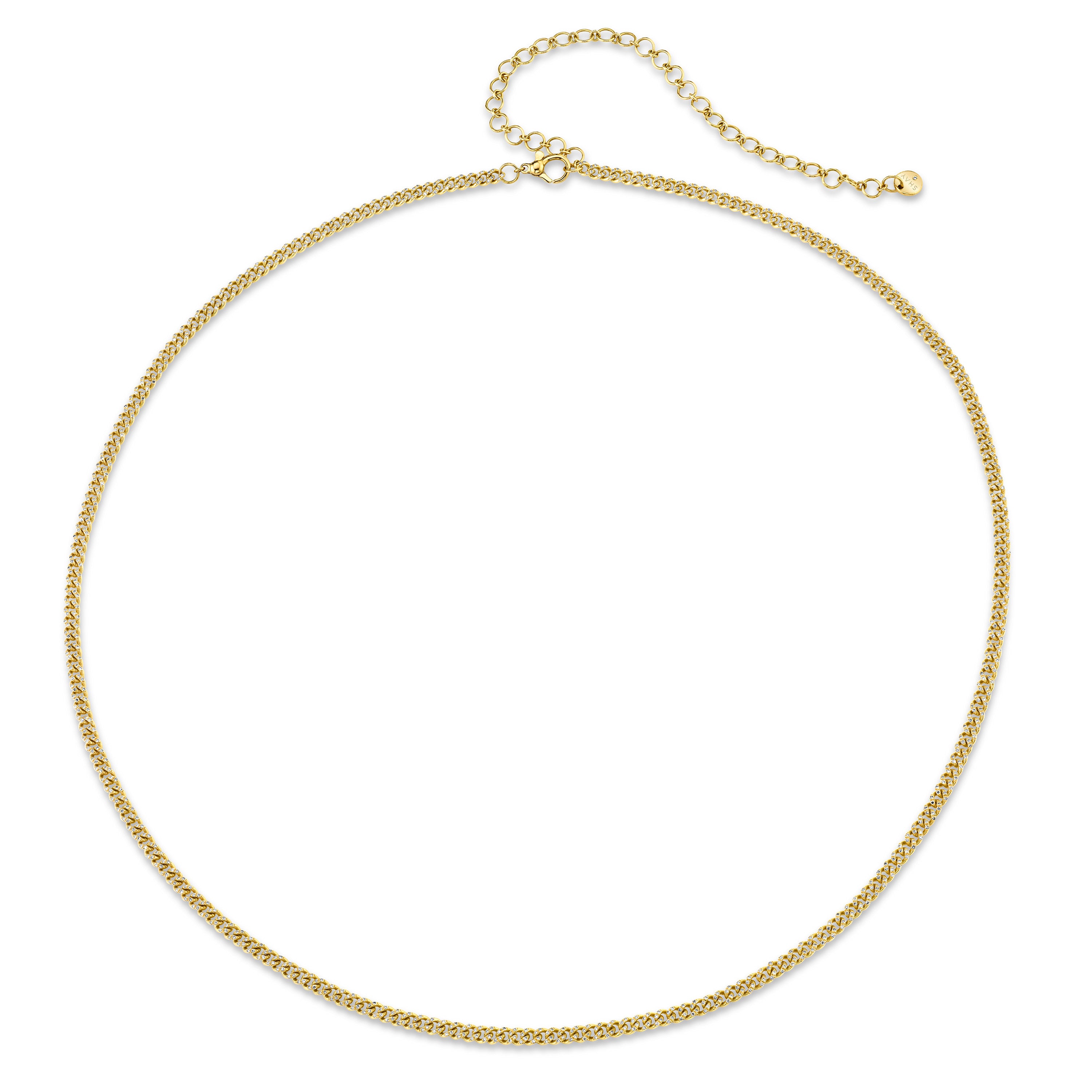 DIAMOND PAVE BABY LINK BELLY CHAIN