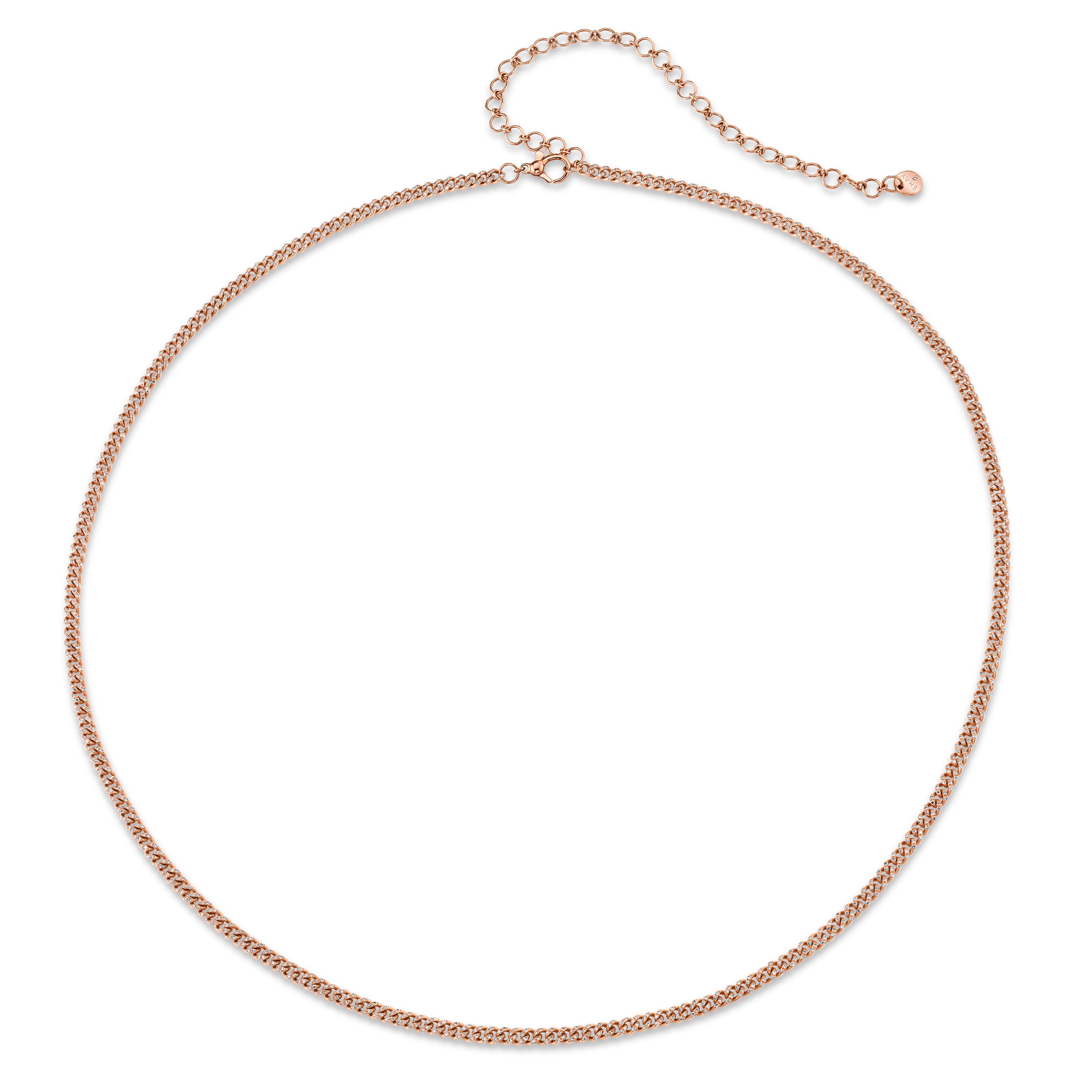 DIAMOND PAVE BABY LINK BELLY CHAIN