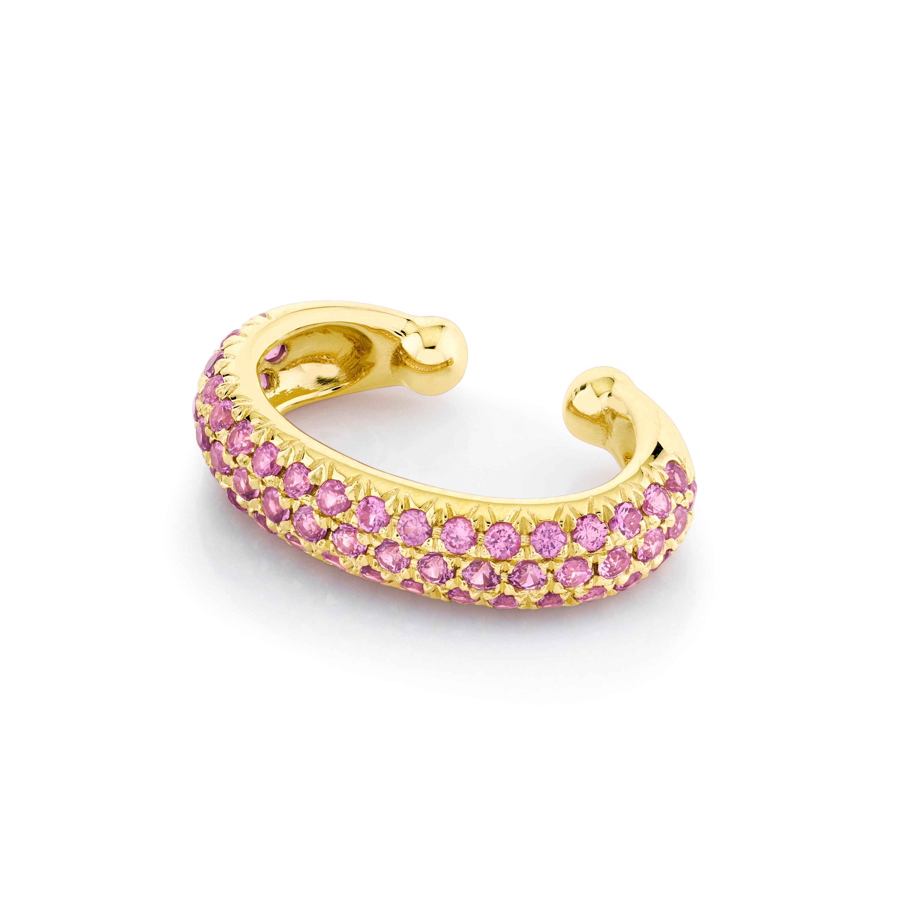PINK SAPPHIRE JUMBO EAR CUFF