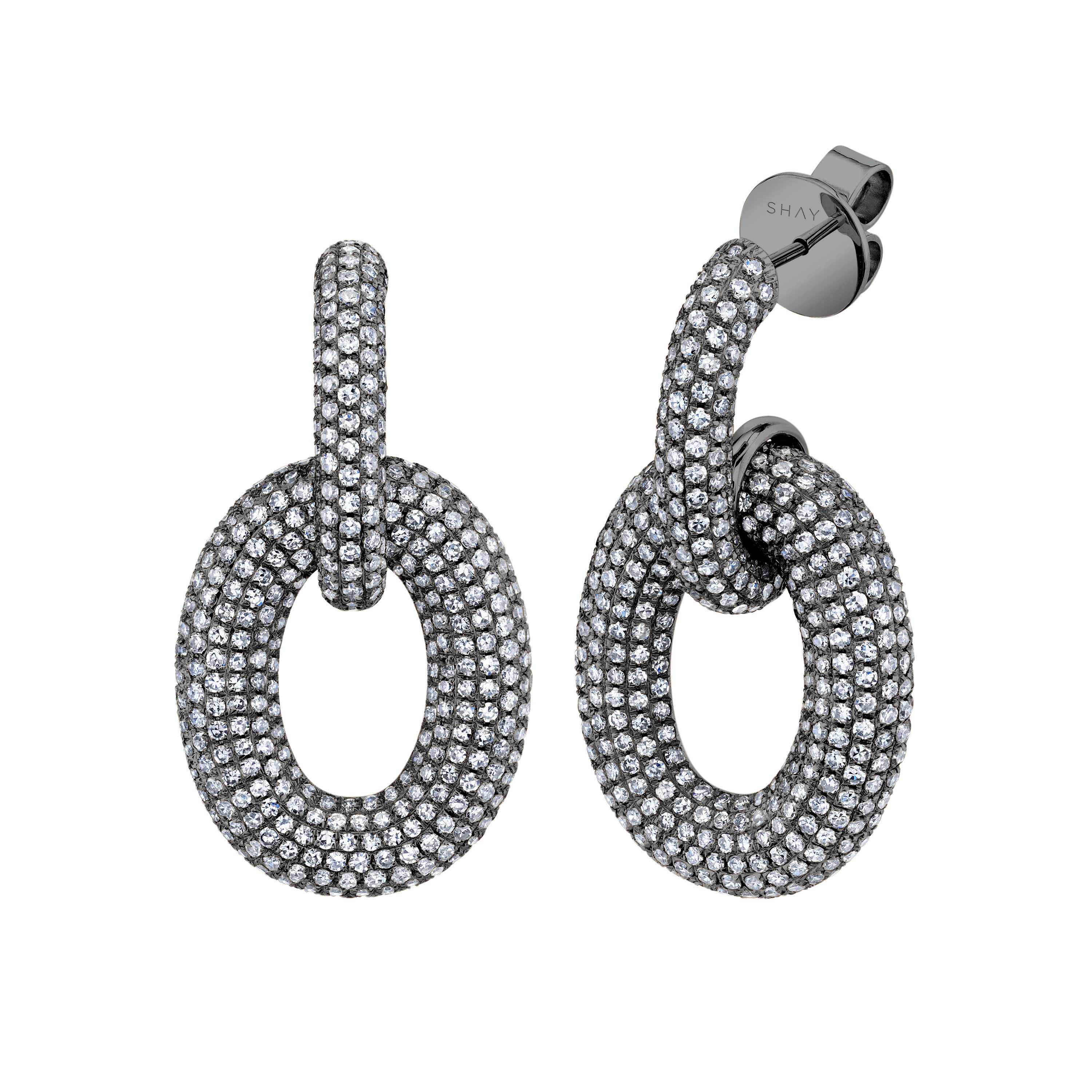 Diamante door online knocker earrings