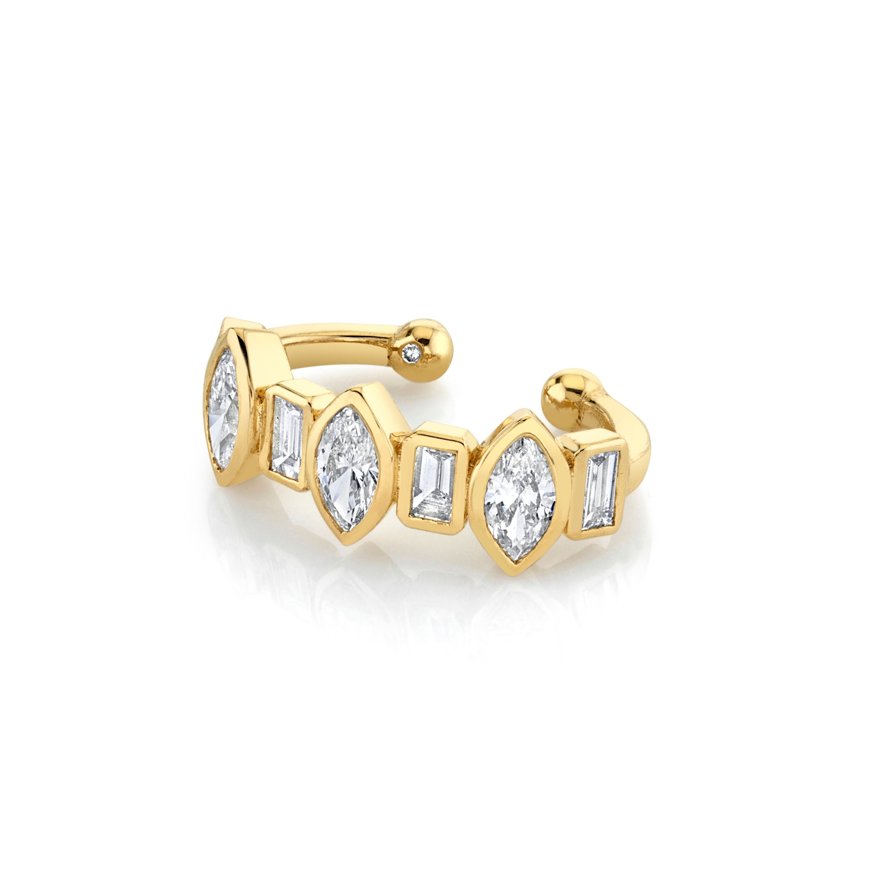 DIAMOND BEZEL EAR CUFF