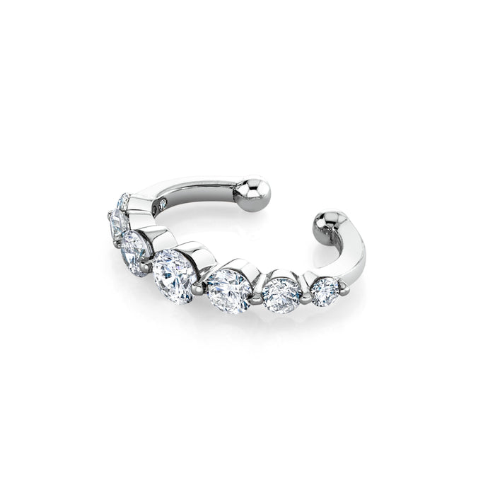 READY TO SHIP DIAMOND GRADUAL ROUND EAR CUFF