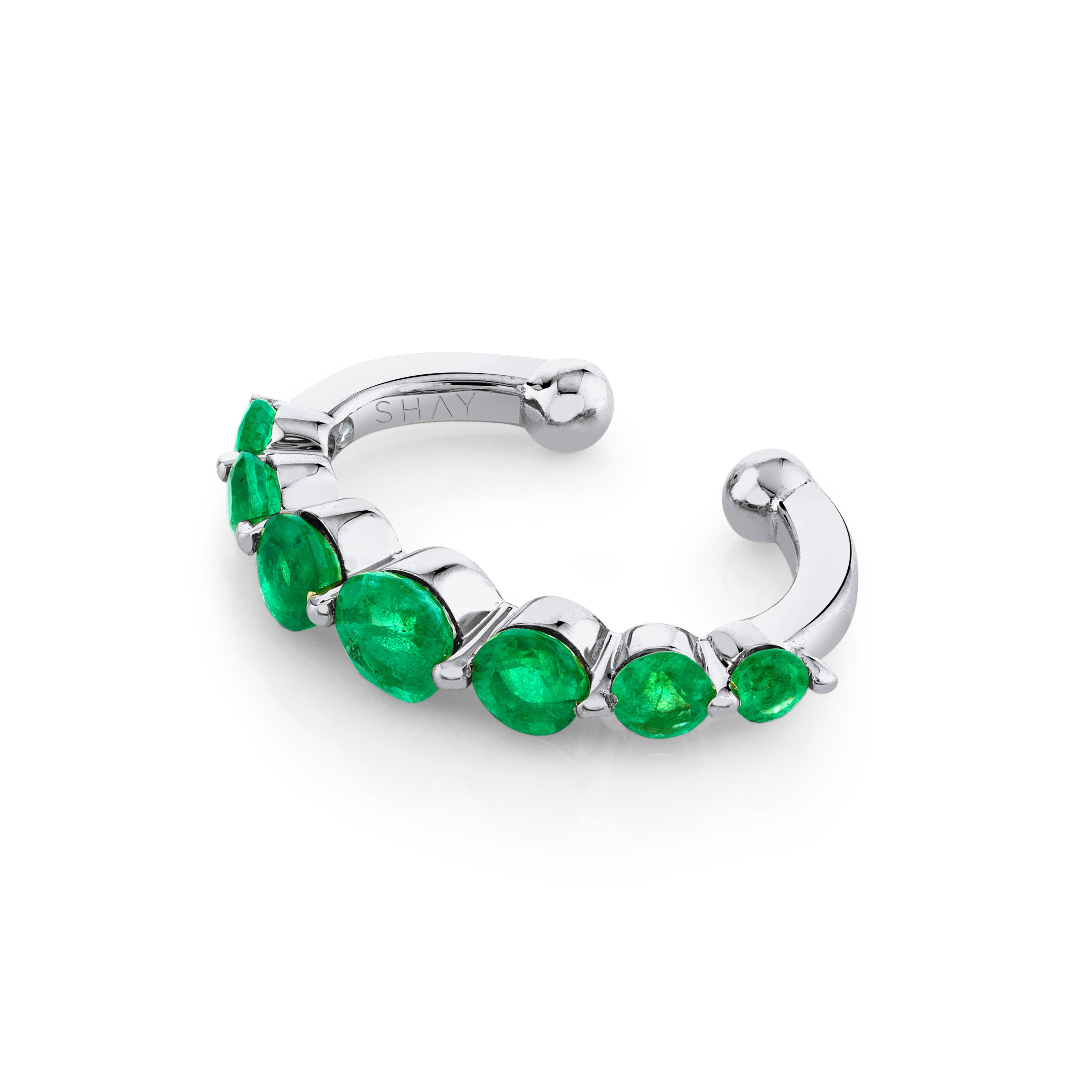 EMERALD GRADUAL EAR CUFF