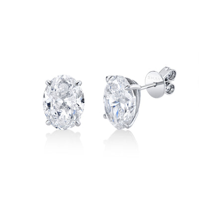 DIAMOND GRAND OVAL STUDS