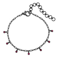 MINI ME RUBY BABY DANGLE DROP ANKLET