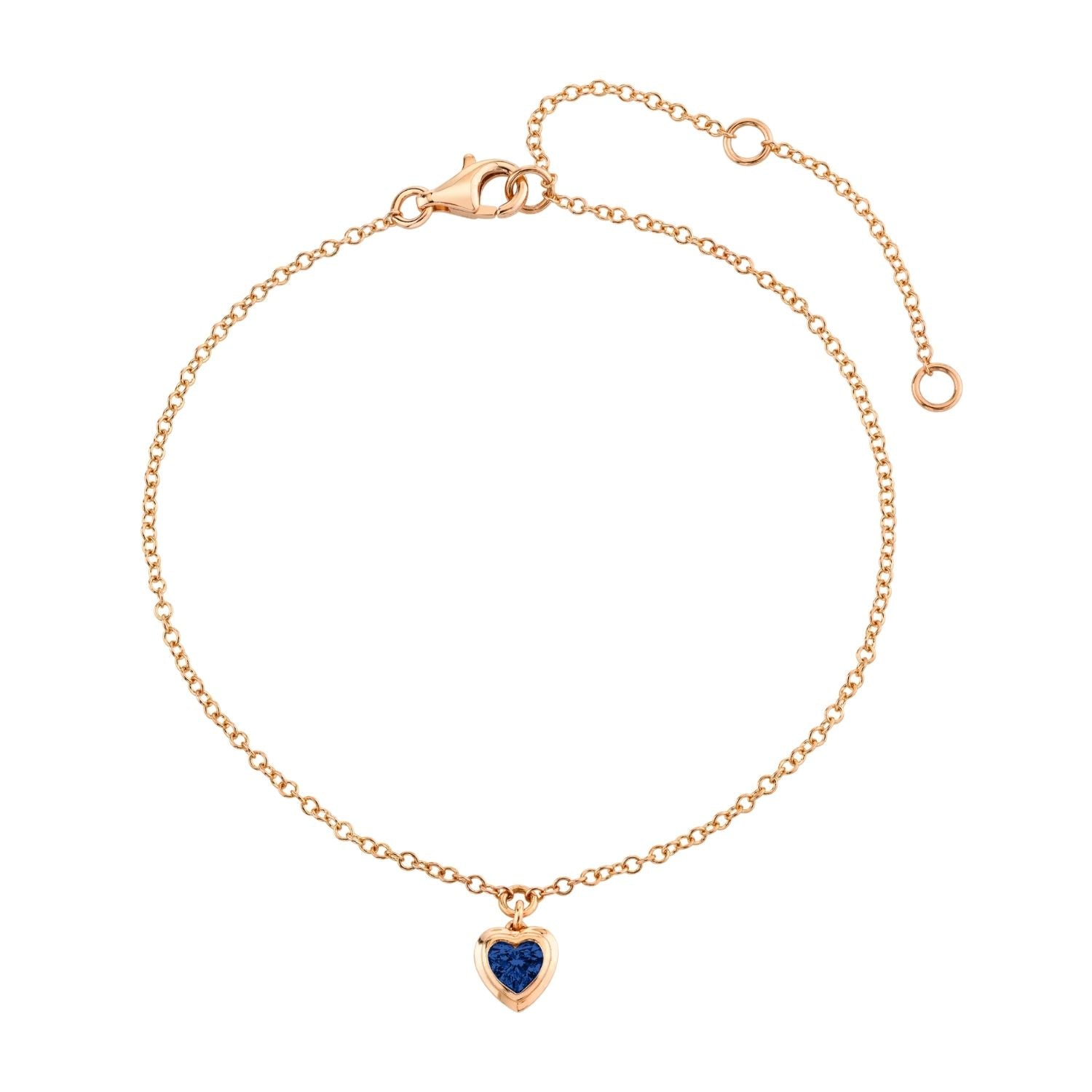 Sapphire anklet bracelet hotsell