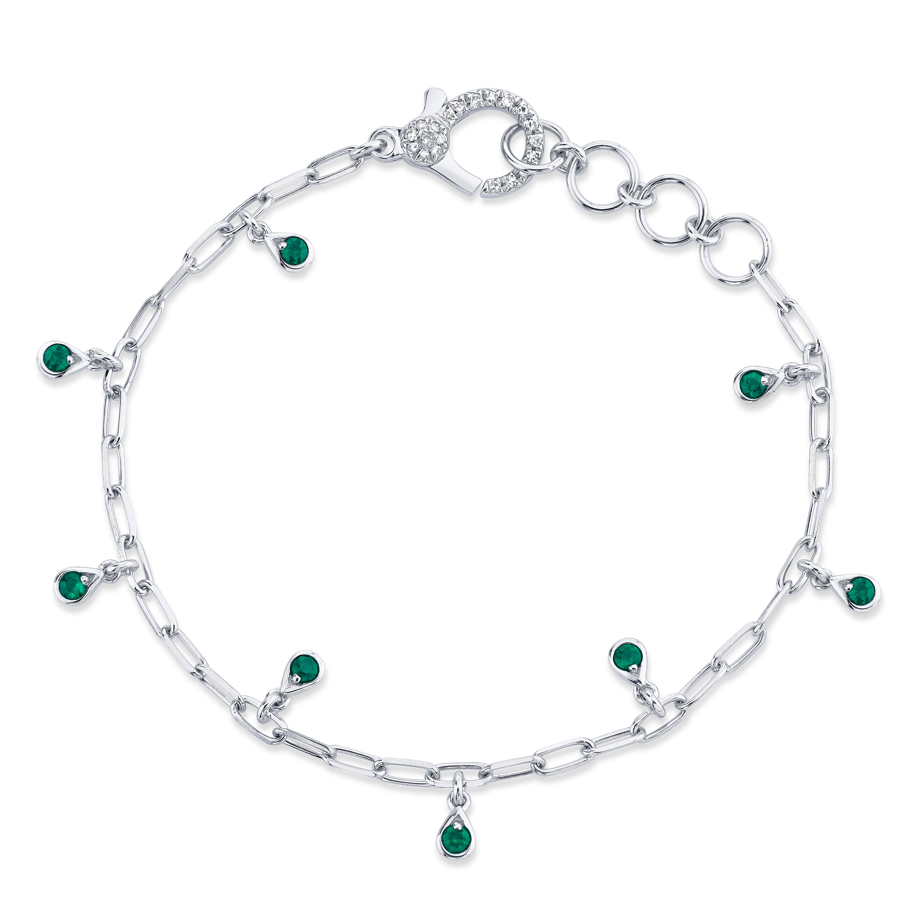 MINI ME EMERALD BABY DANGLE DROP BRACELET