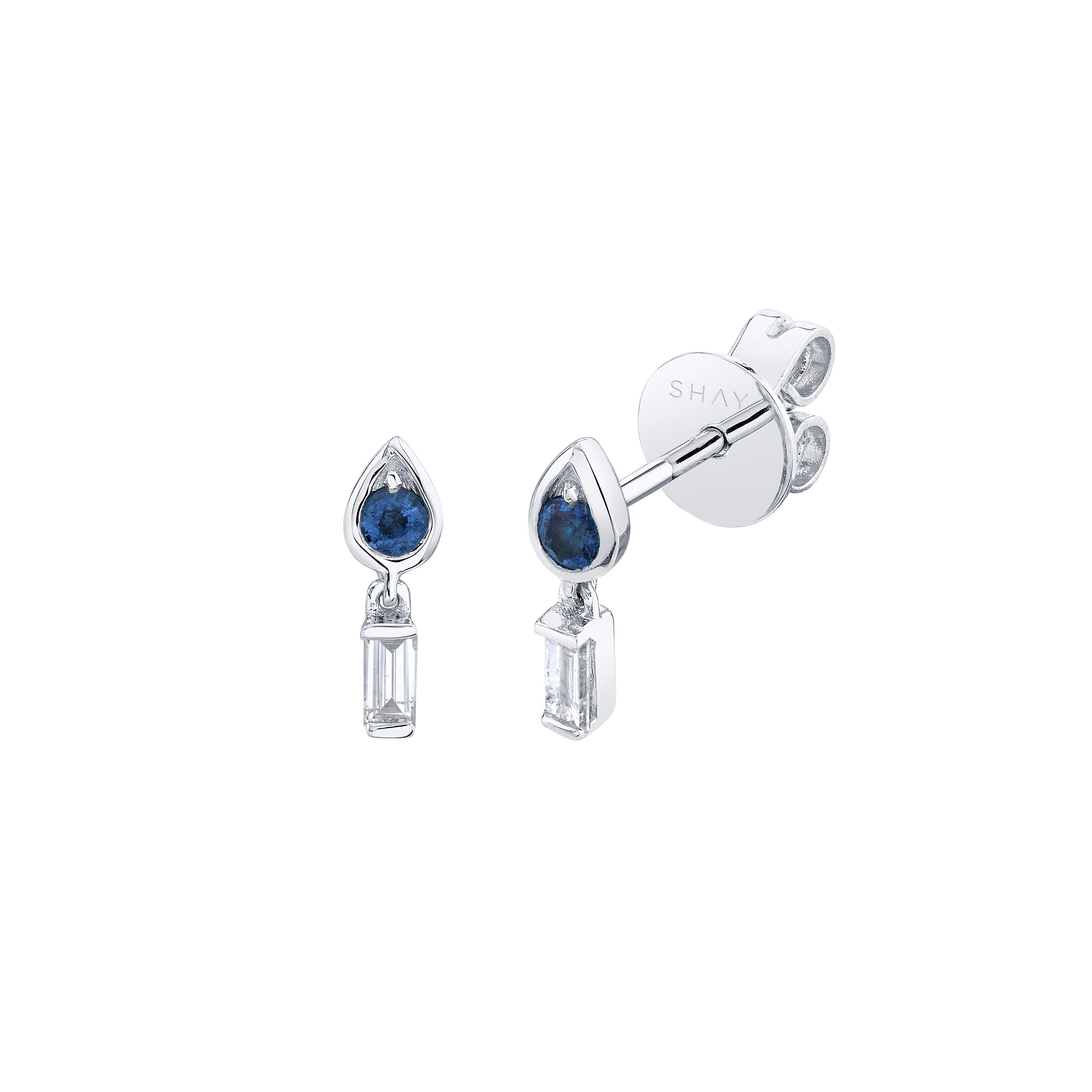 MINI ME DIAMOND & BLUE SAPPHIRE LIT STUDS