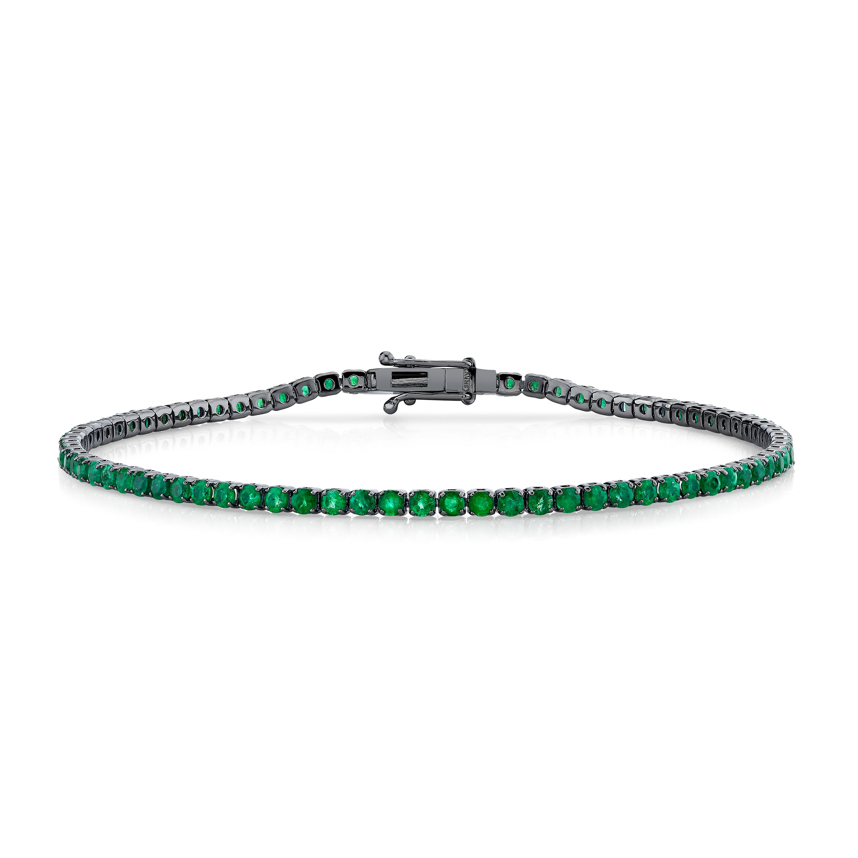 MEN'S EMERALD THREAD BRACELET