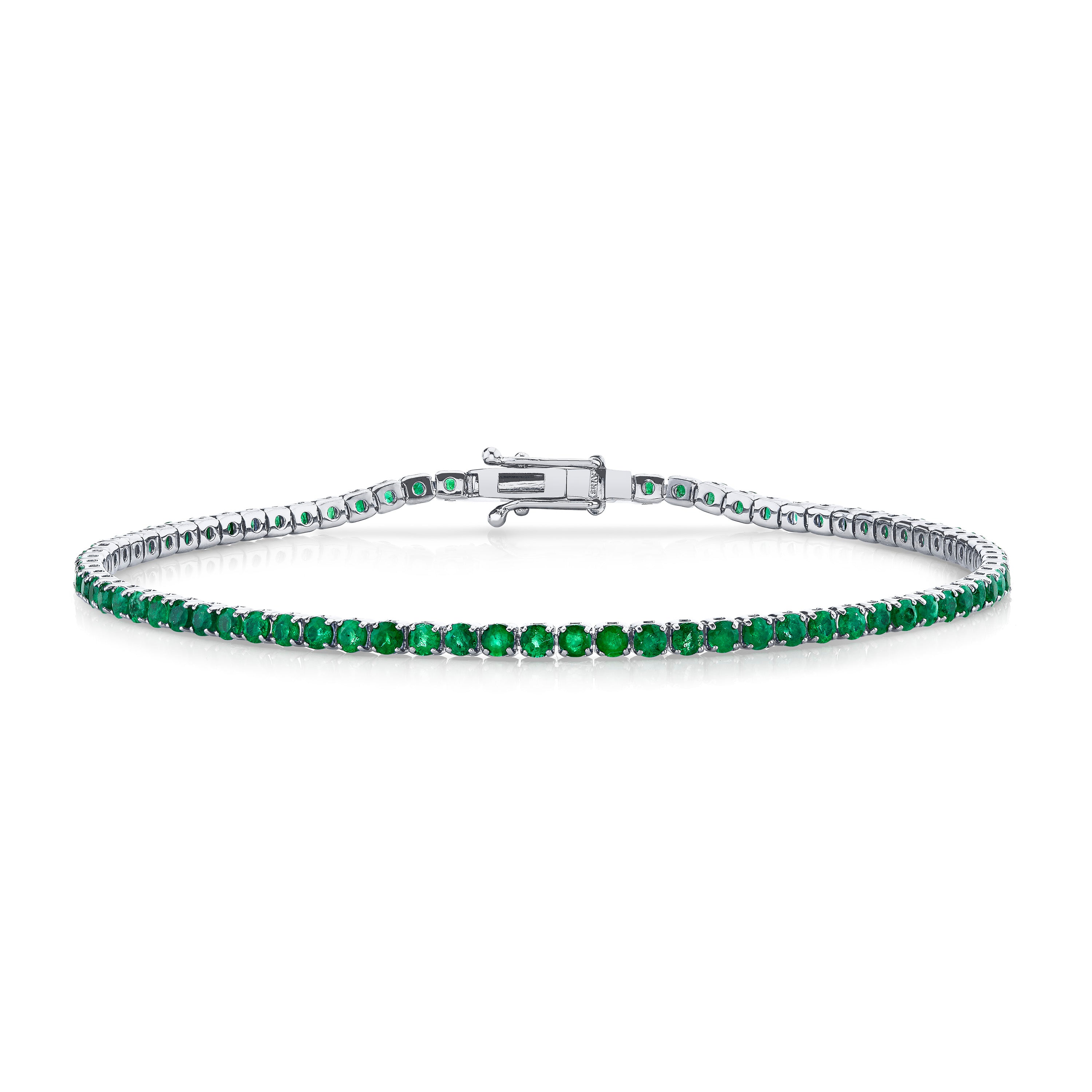 MEN'S EMERALD THREAD BRACELET