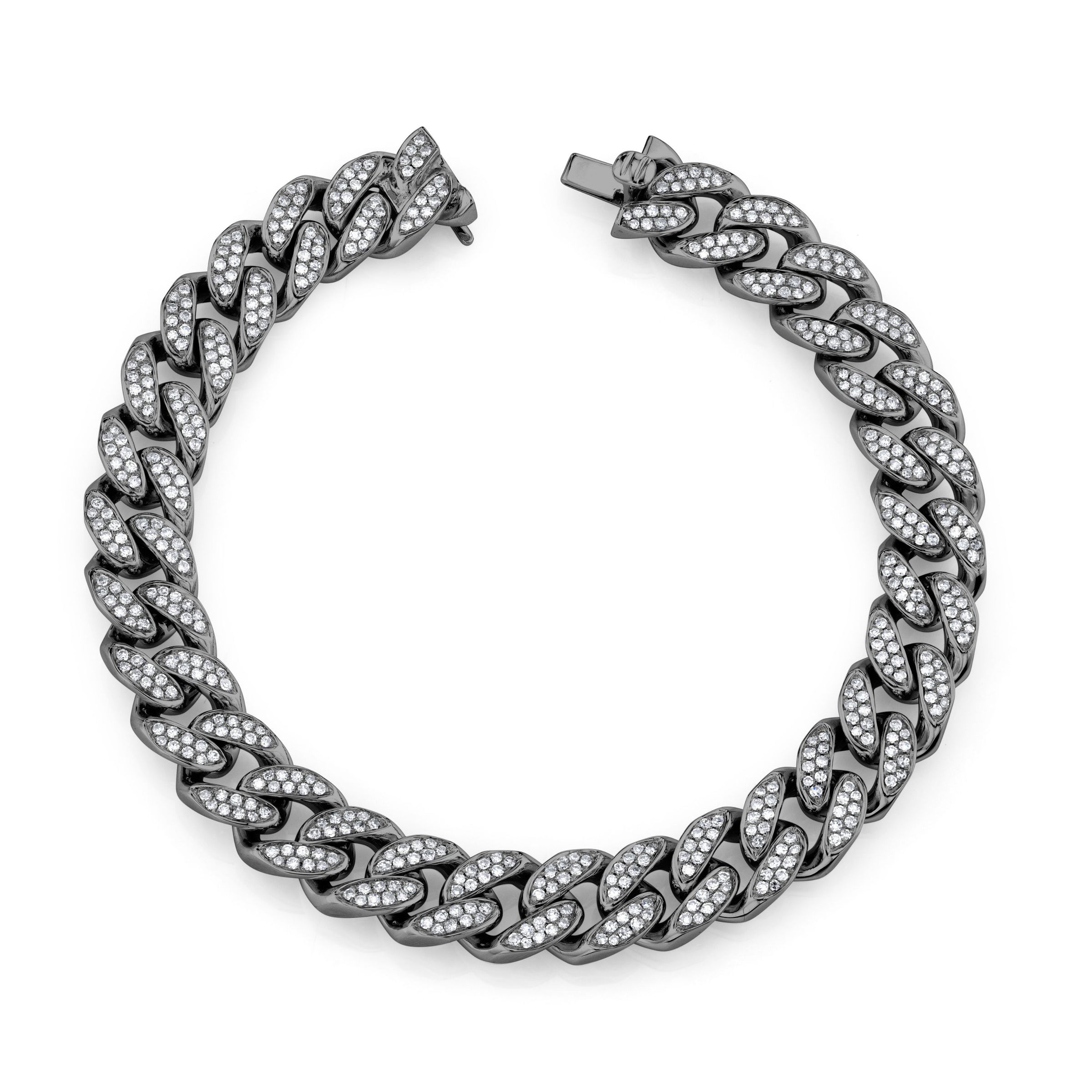 Mens Stainless Steel X-Shaped Link Chain Bracelet