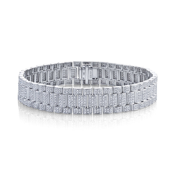 【HYERES LOR】25SS★ Nova SIL (W) Pave Link Station Bracelet HYERES LOR】25SS☆ Nova SIL (W) Pave Link Station Bracelet
