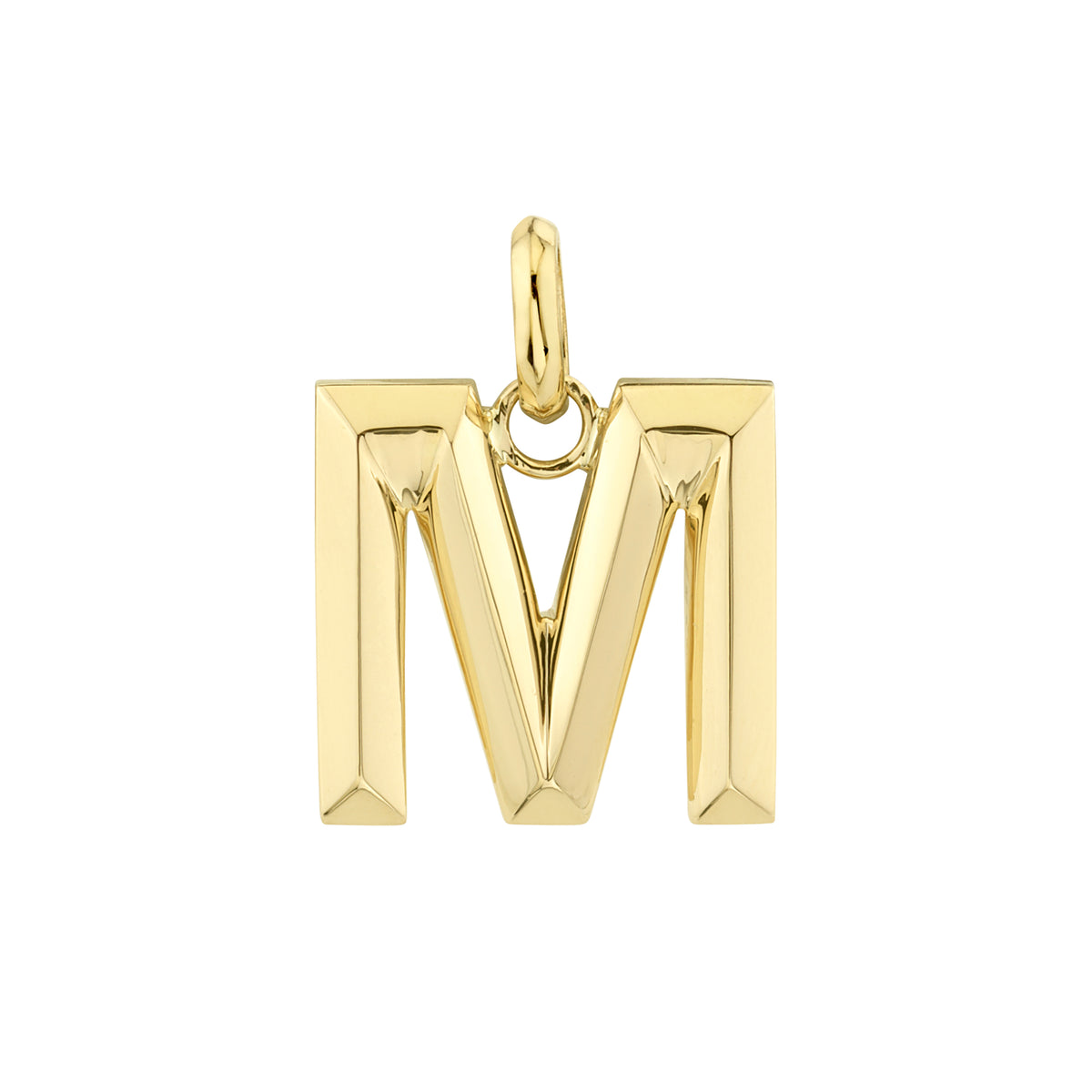 SOLID GOLD LETTER PENDANT – SHAY JEWELRY