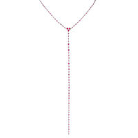 PINK SAPPHIRE INFINITY Y NECKLACE
