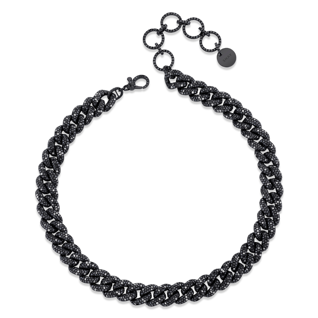 SHAY Ready to Ship Black Diamond Twinkle Choker, 18k gold, primary view