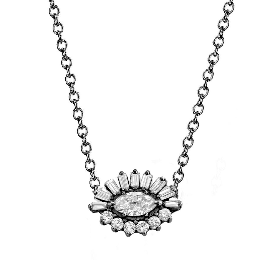 DIAMOND EVIL EYE NECKLACE