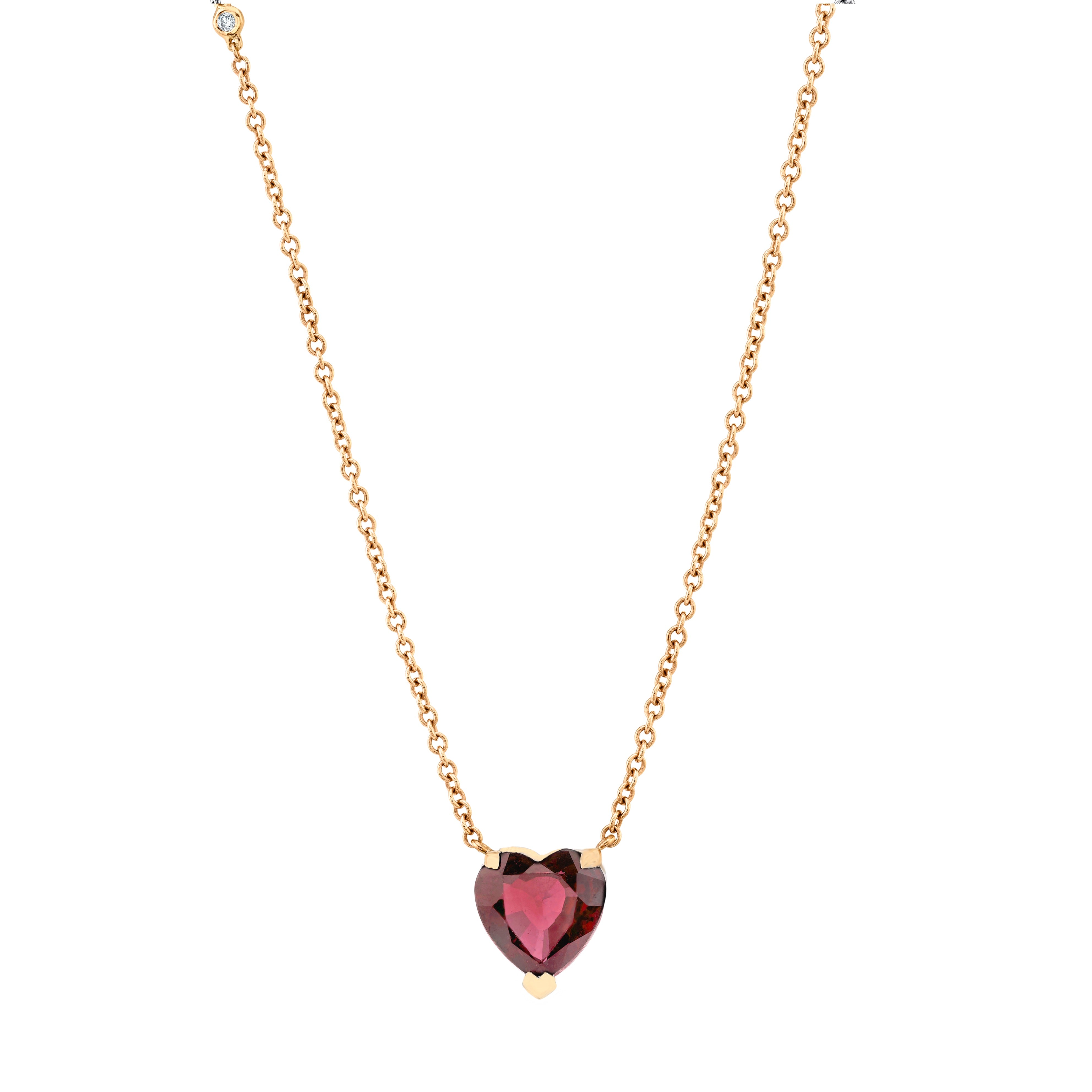 RUBY HEART NECKLACE