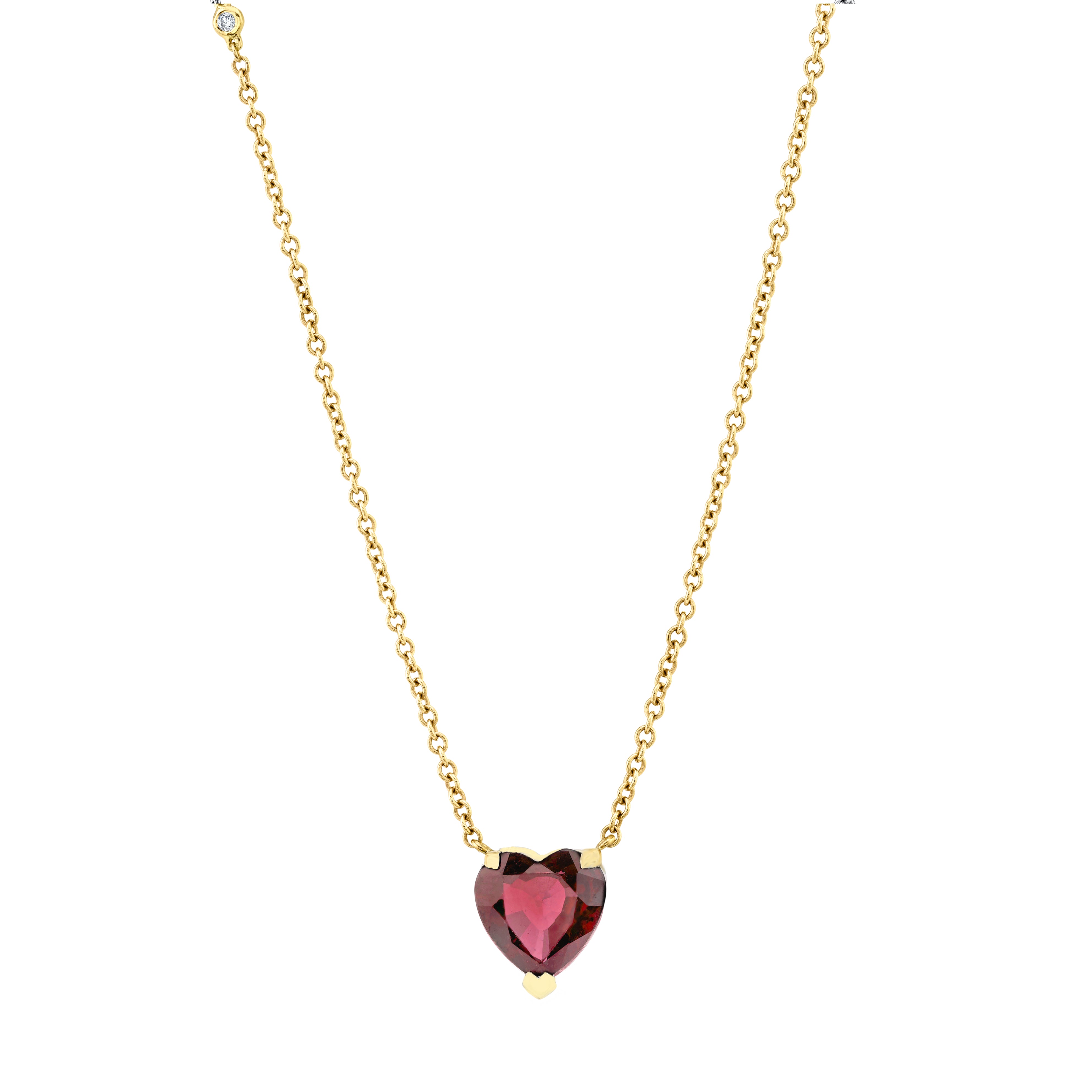 RUBY HEART NECKLACE