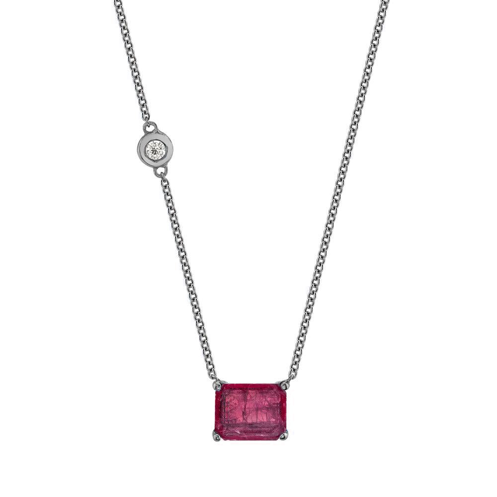 RUBY SOLITAIRE NECKLACE – SHAY JEWELRY