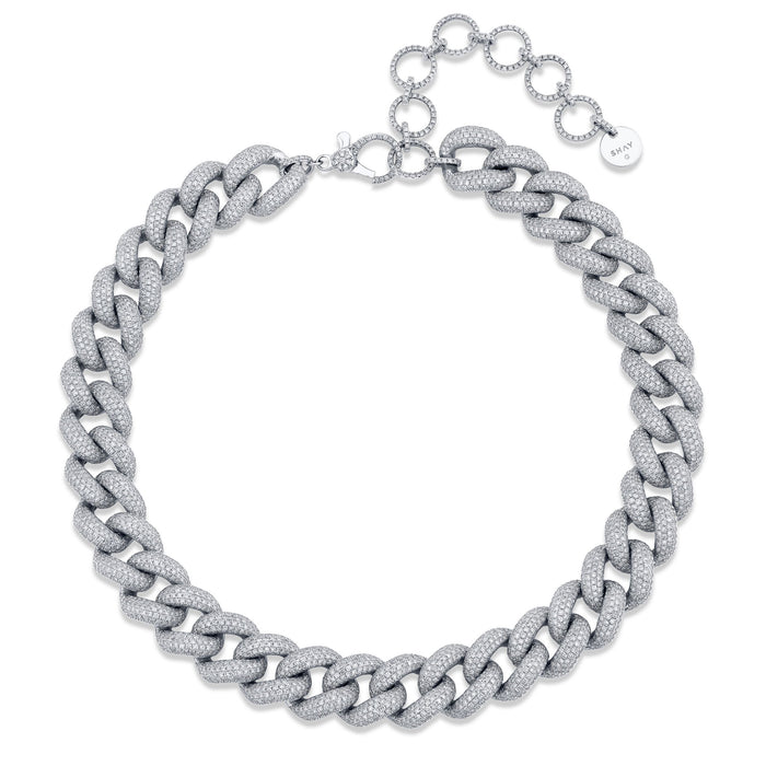 READY TO SHIP DIAMOND PAVE JUMBO LINK NECKLACE