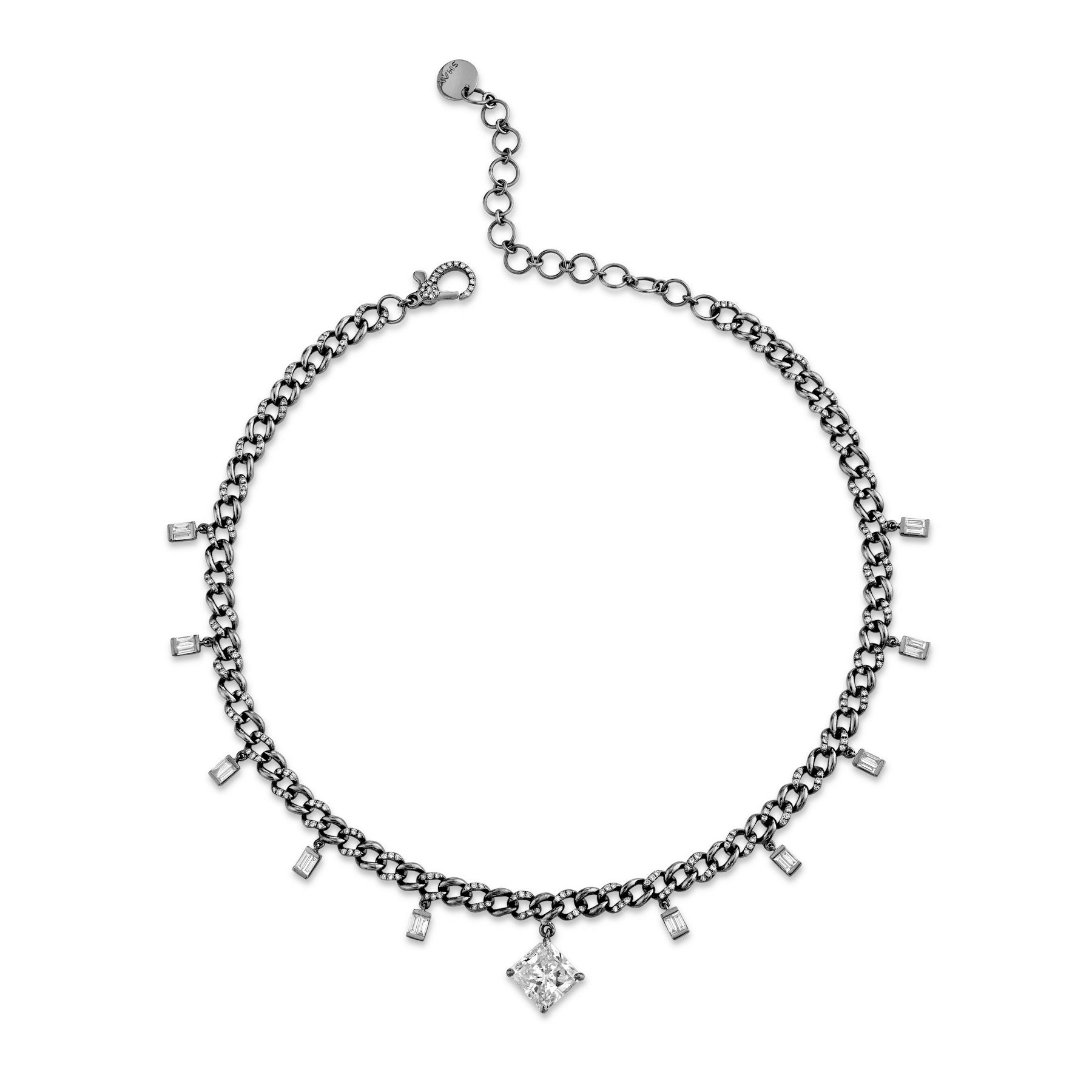 RADIANT DIAMOND BAGUETTE LINK CHOKER