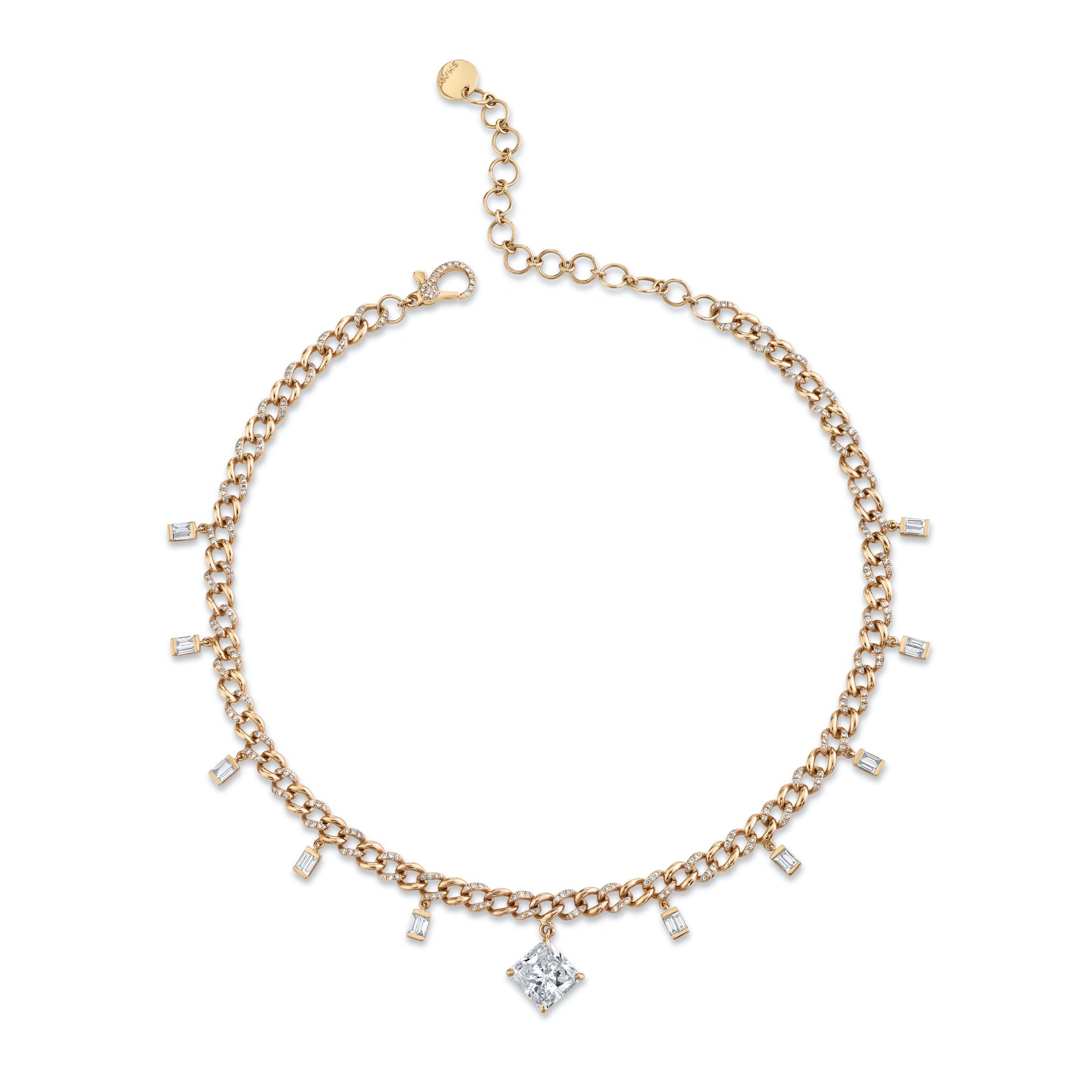 RADIANT DIAMOND BAGUETTE LINK CHOKER