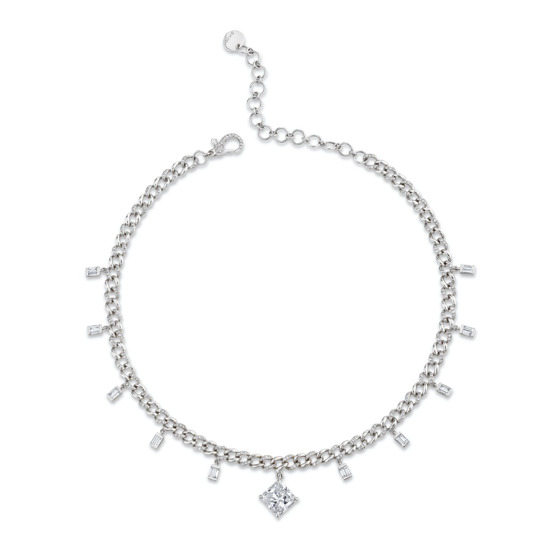 RADIANT DIAMOND BAGUETTE LINK CHOKER