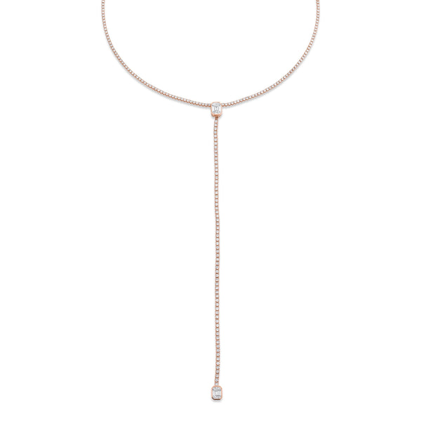 アクセサリー 2way drop chain necklace Sliding Y chain necklace with two drop pendants | Tango