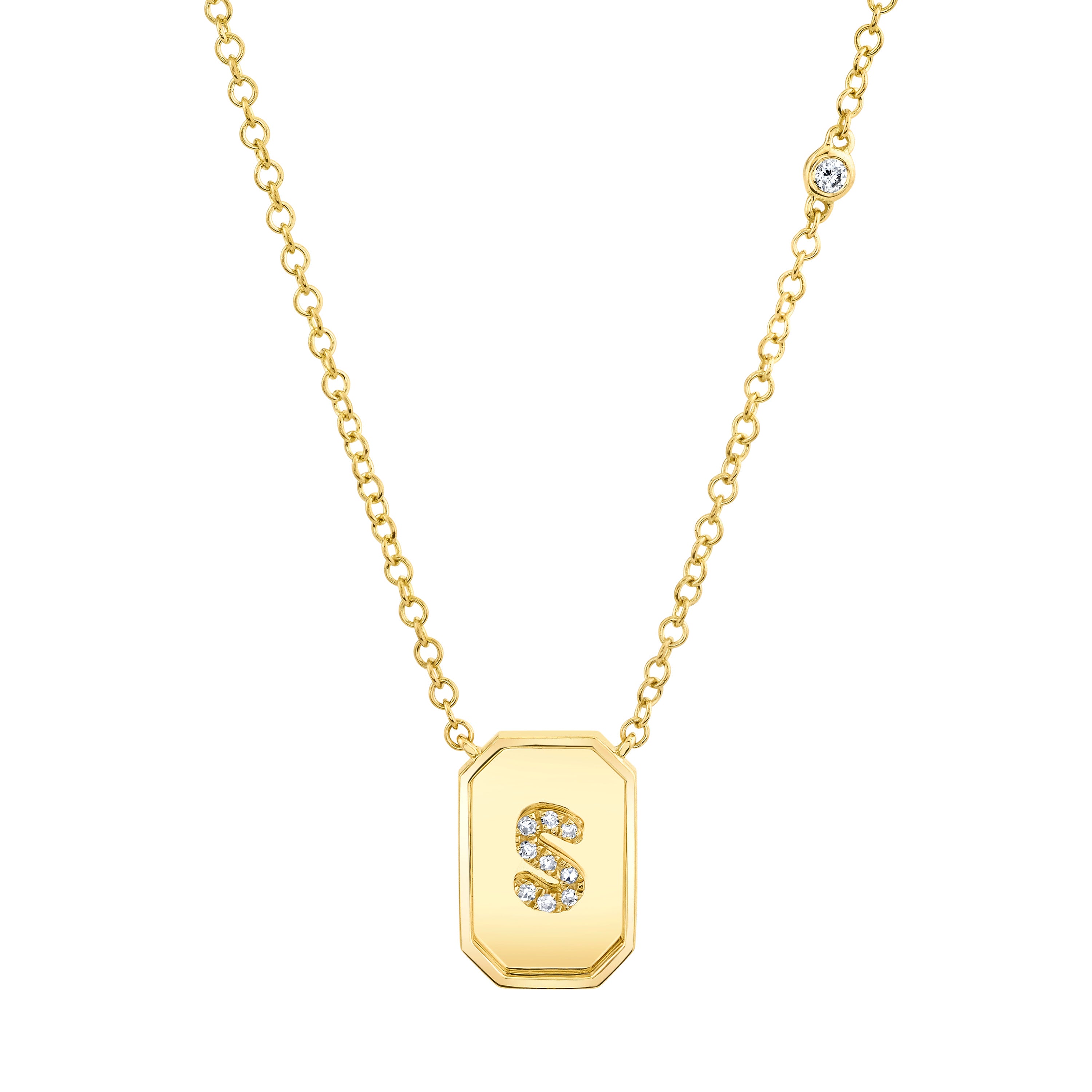 Baby deals nameplate necklace