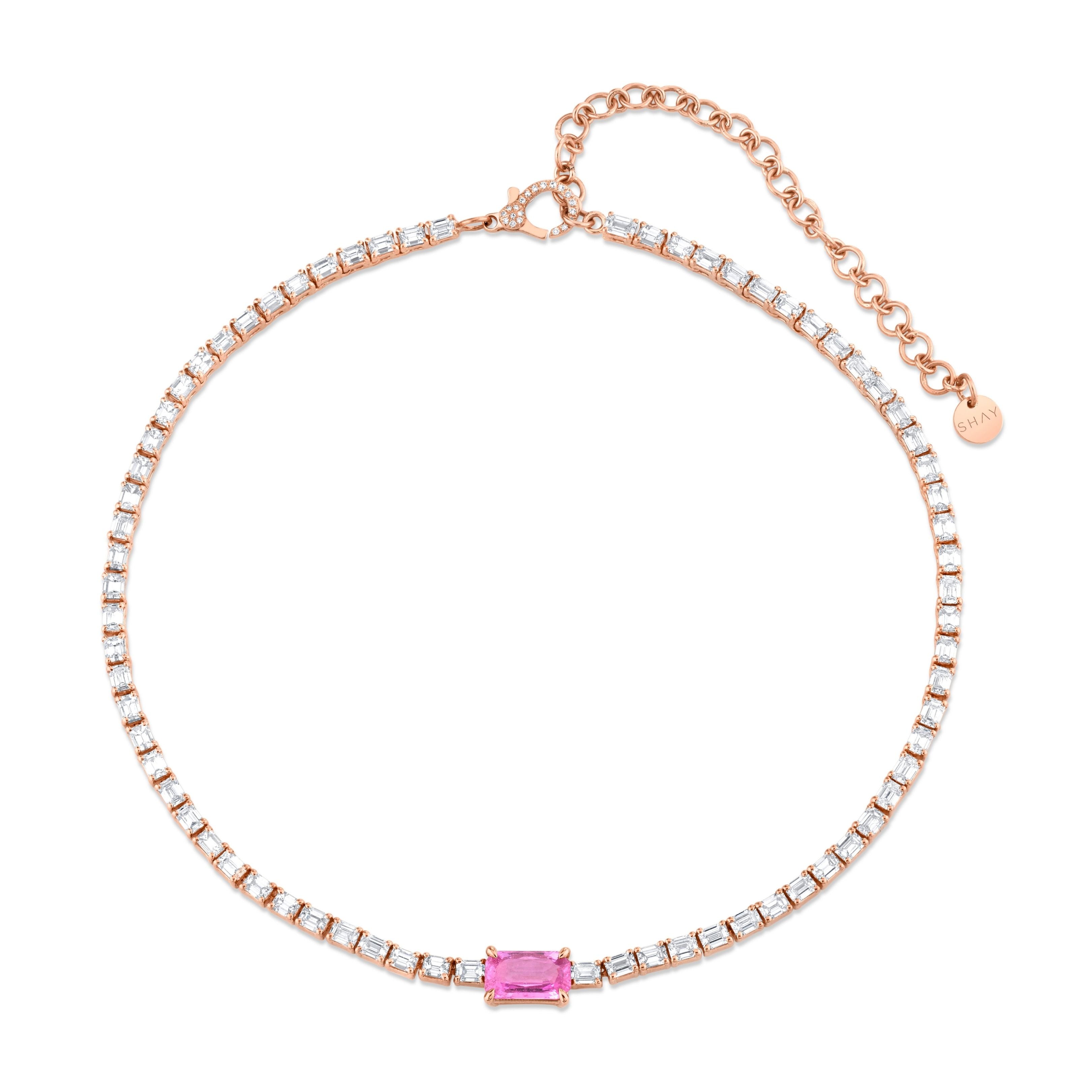 ROSE CRYSTAL TENNIS NECKLACE – HRH COLLECTION