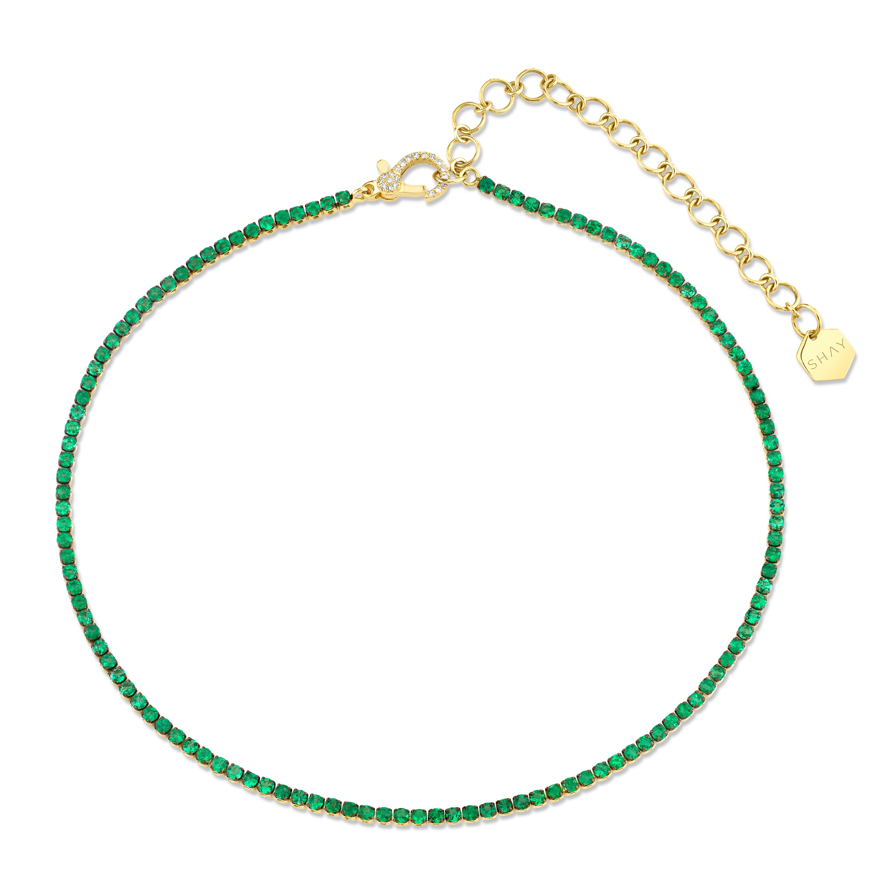 EMERALD THREAD CHOKER