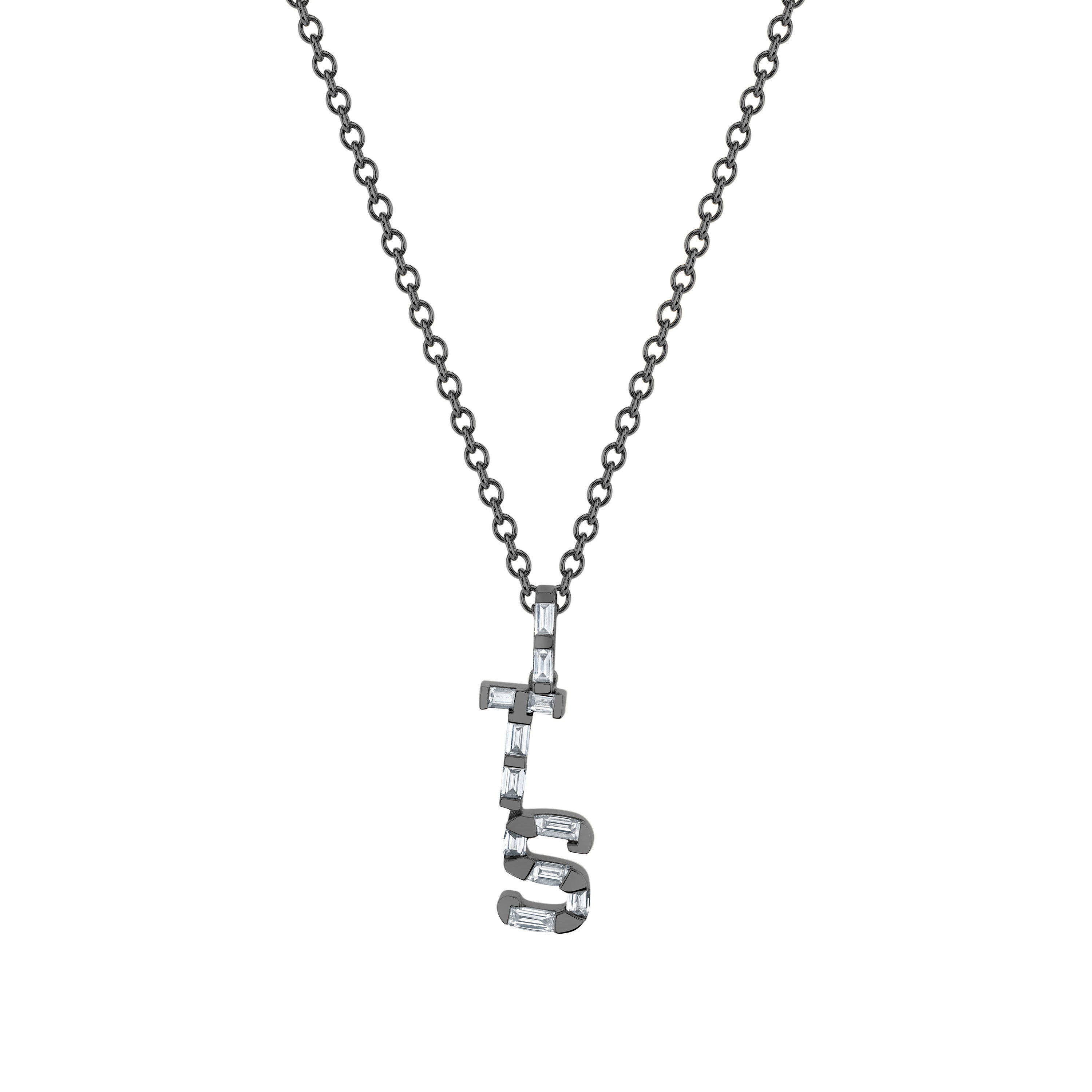 DIAMOND PERSONALIZED INITIAL NECKLACE