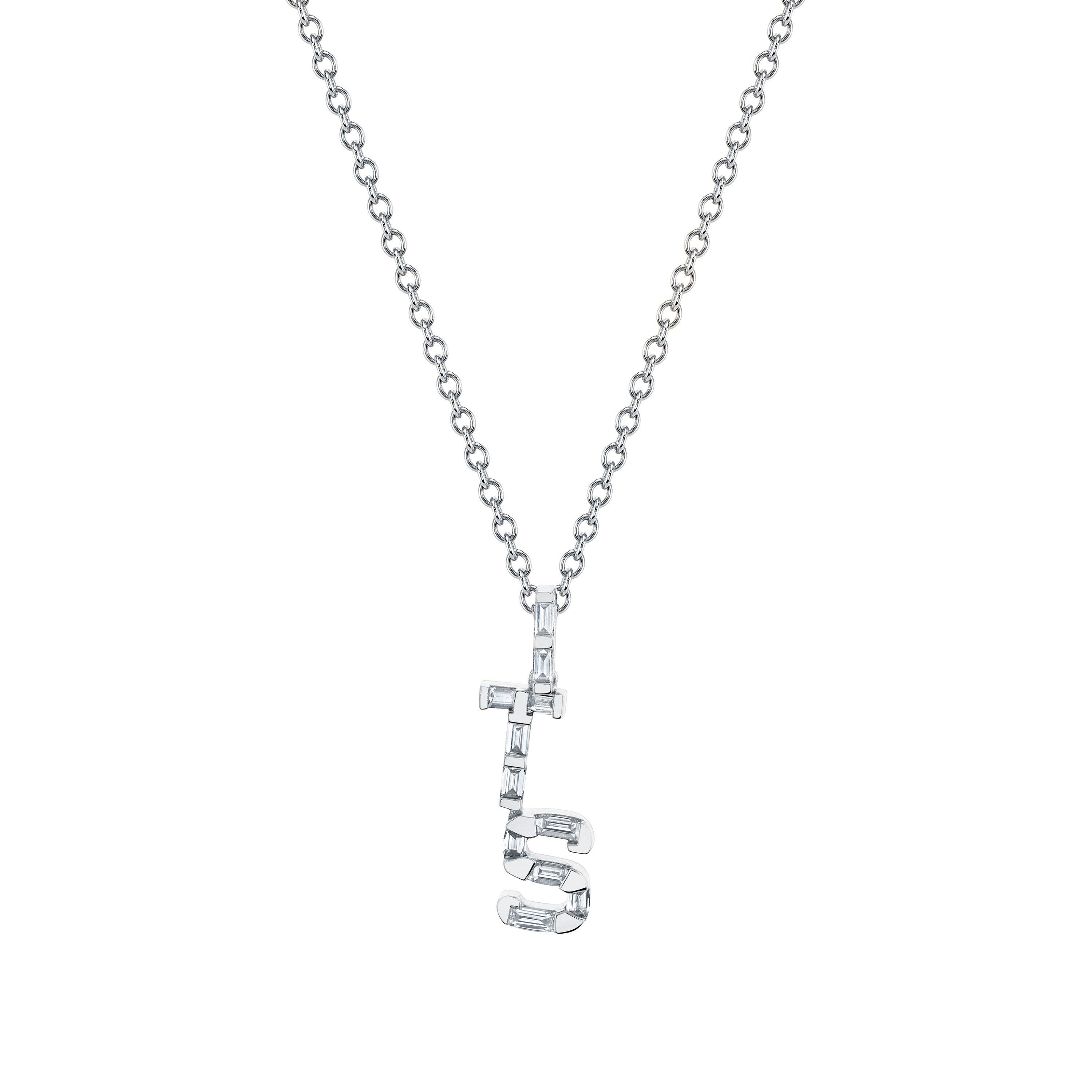 DIAMOND PERSONALIZED INITIAL NECKLACE