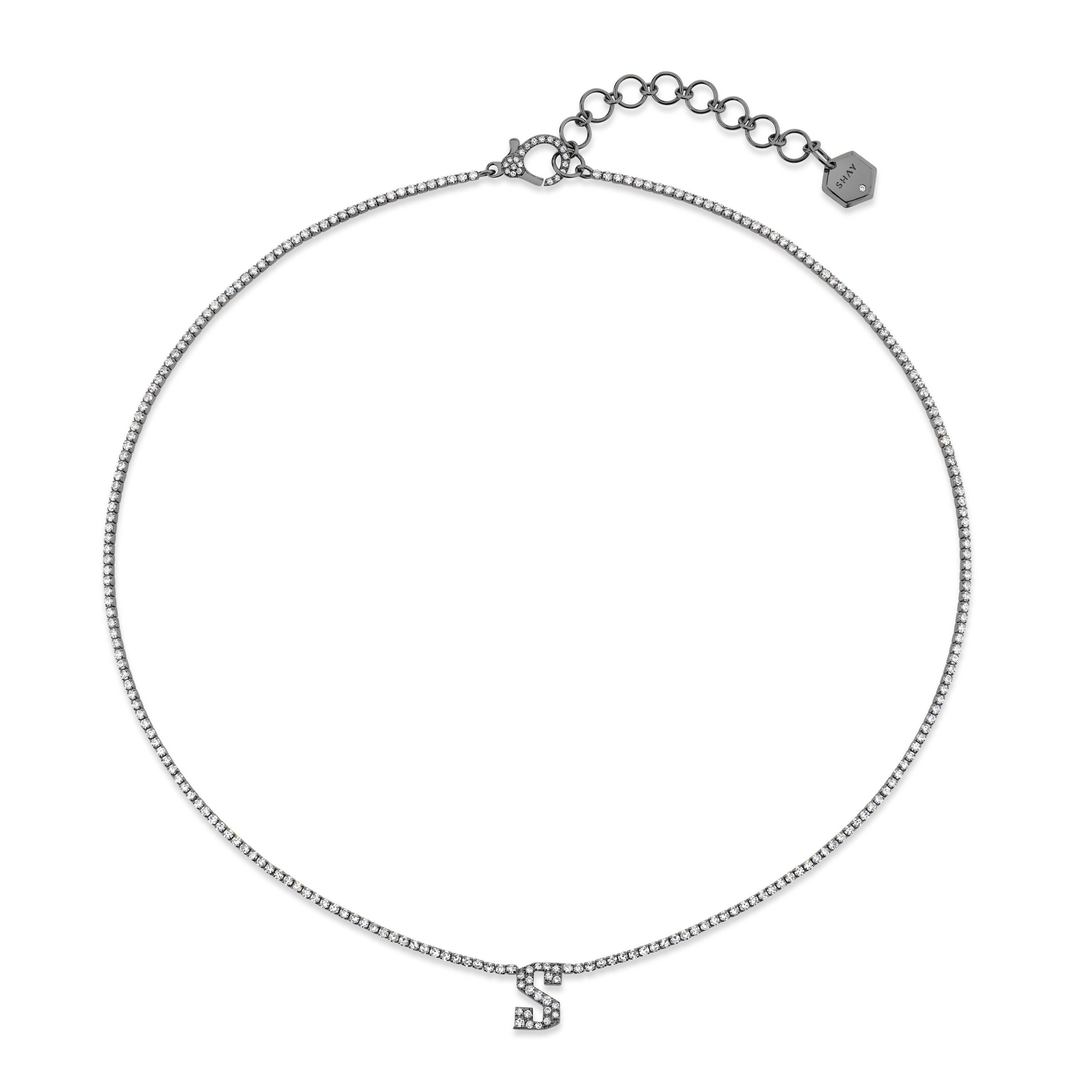 DIAMOND PERSONALIZED INITIAL THREAD NECKLACE