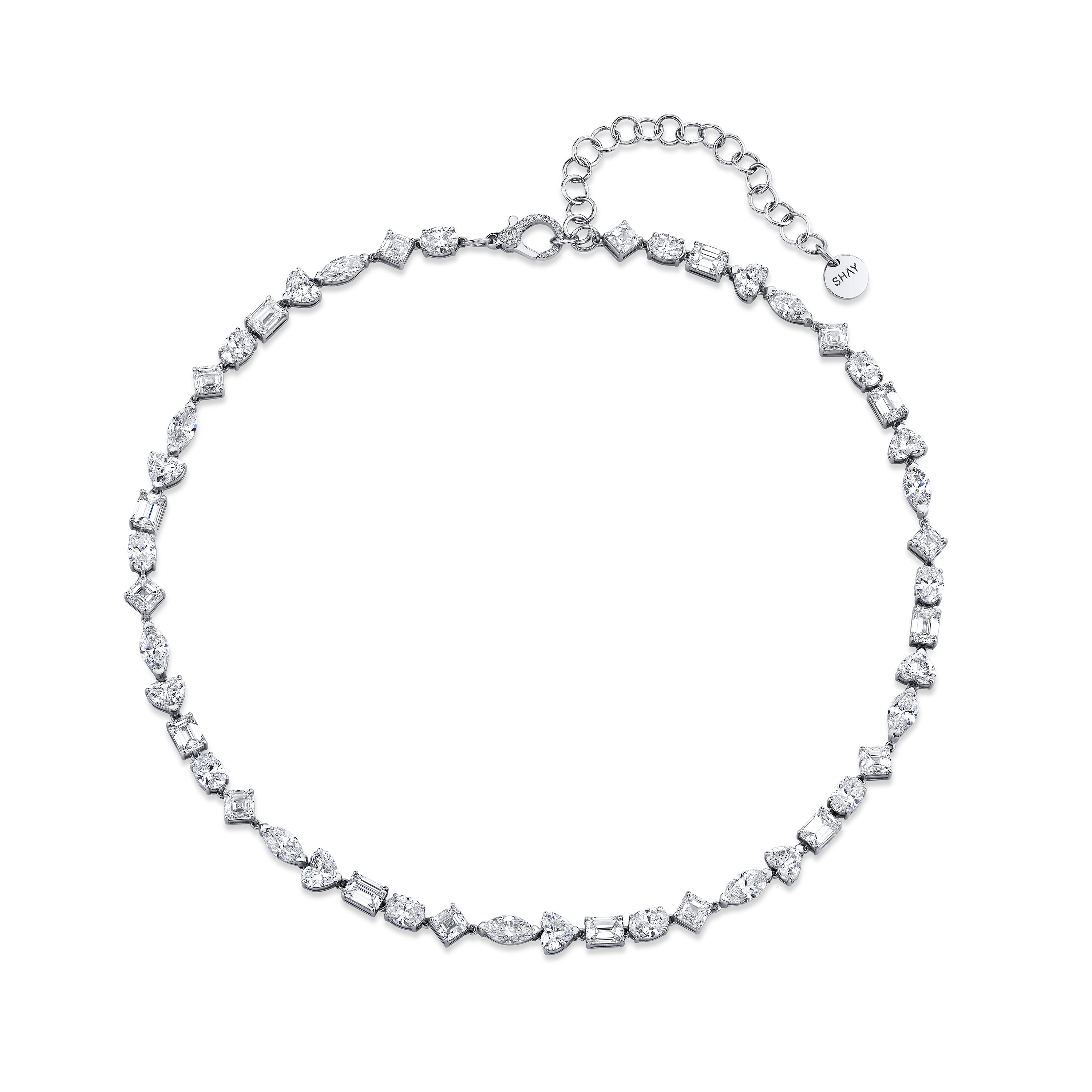 MIXED DIAMOND TENNIS NECKLACE GRAND