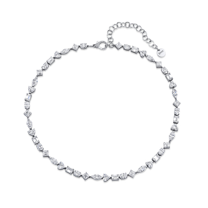 MIXED DIAMOND TENNIS NECKLACE GRAND