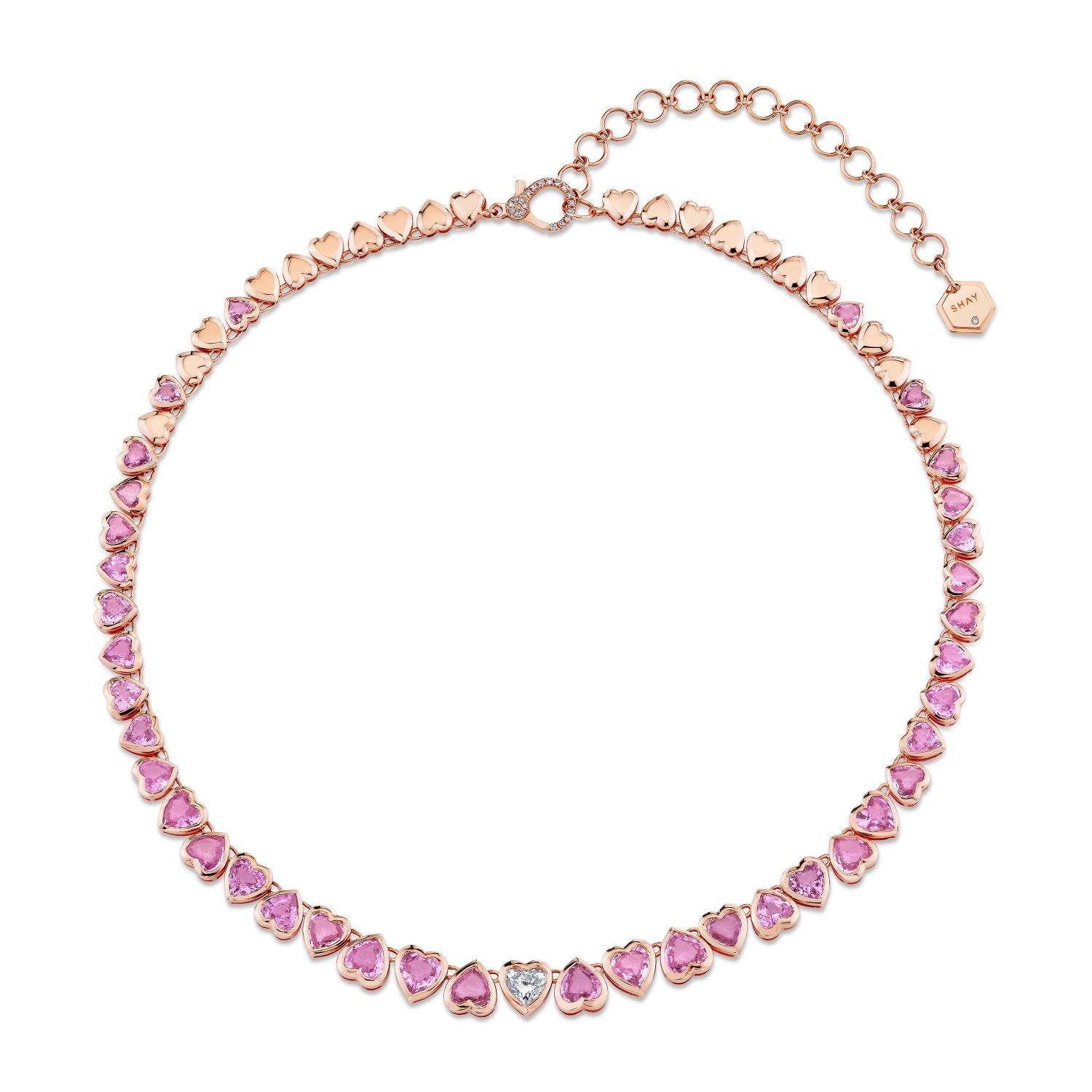 Swarovski Pink Matrix Tennis Necklace – Day's Jewelers
