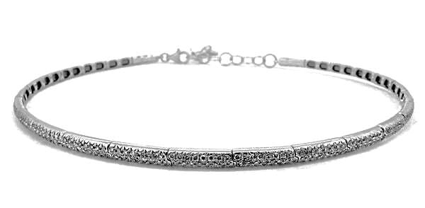 READY TO SHIP FULL PAVE DIAMOND CHOKER NECKLACE