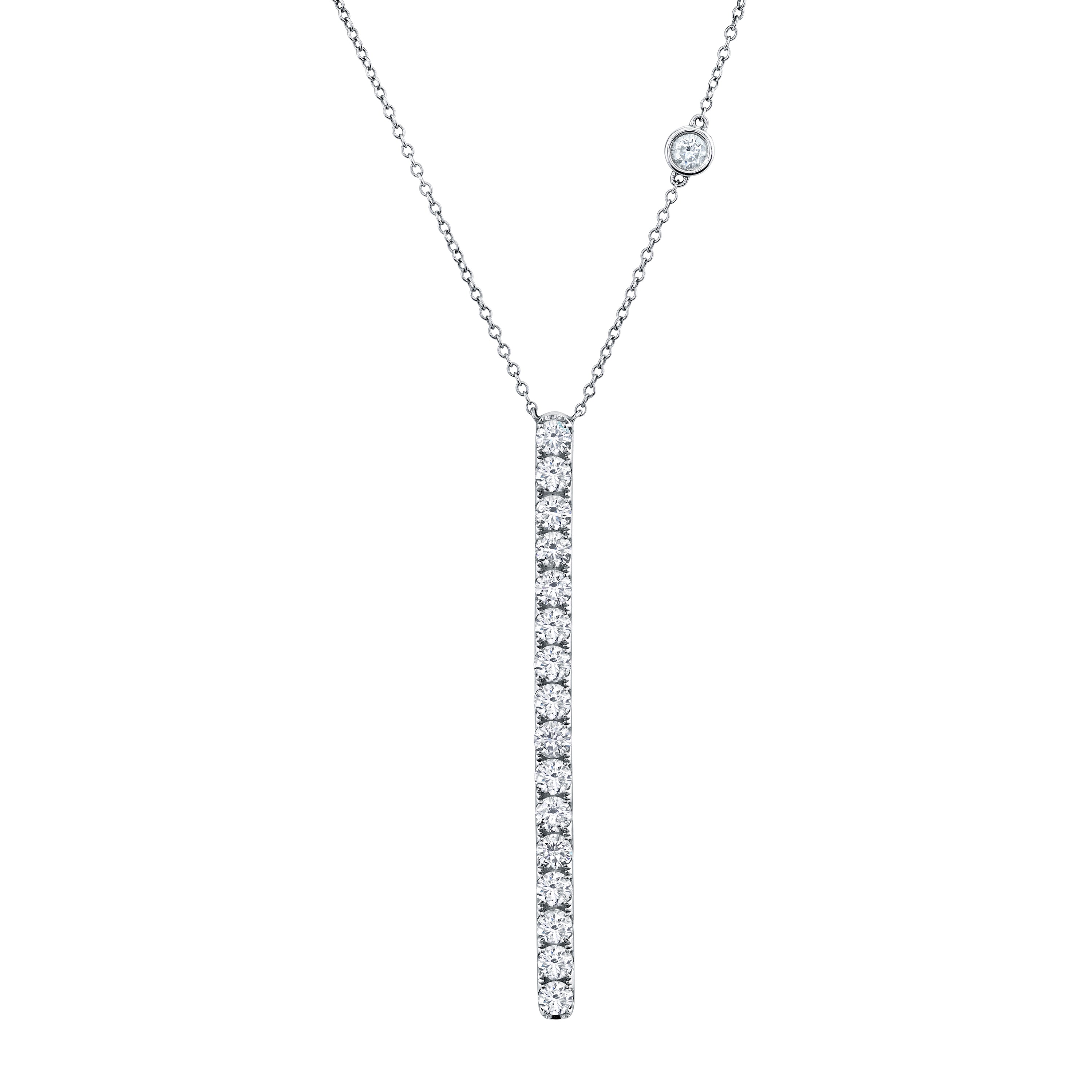 READY TO SHIP DIAMOND STICK NECKLACE
