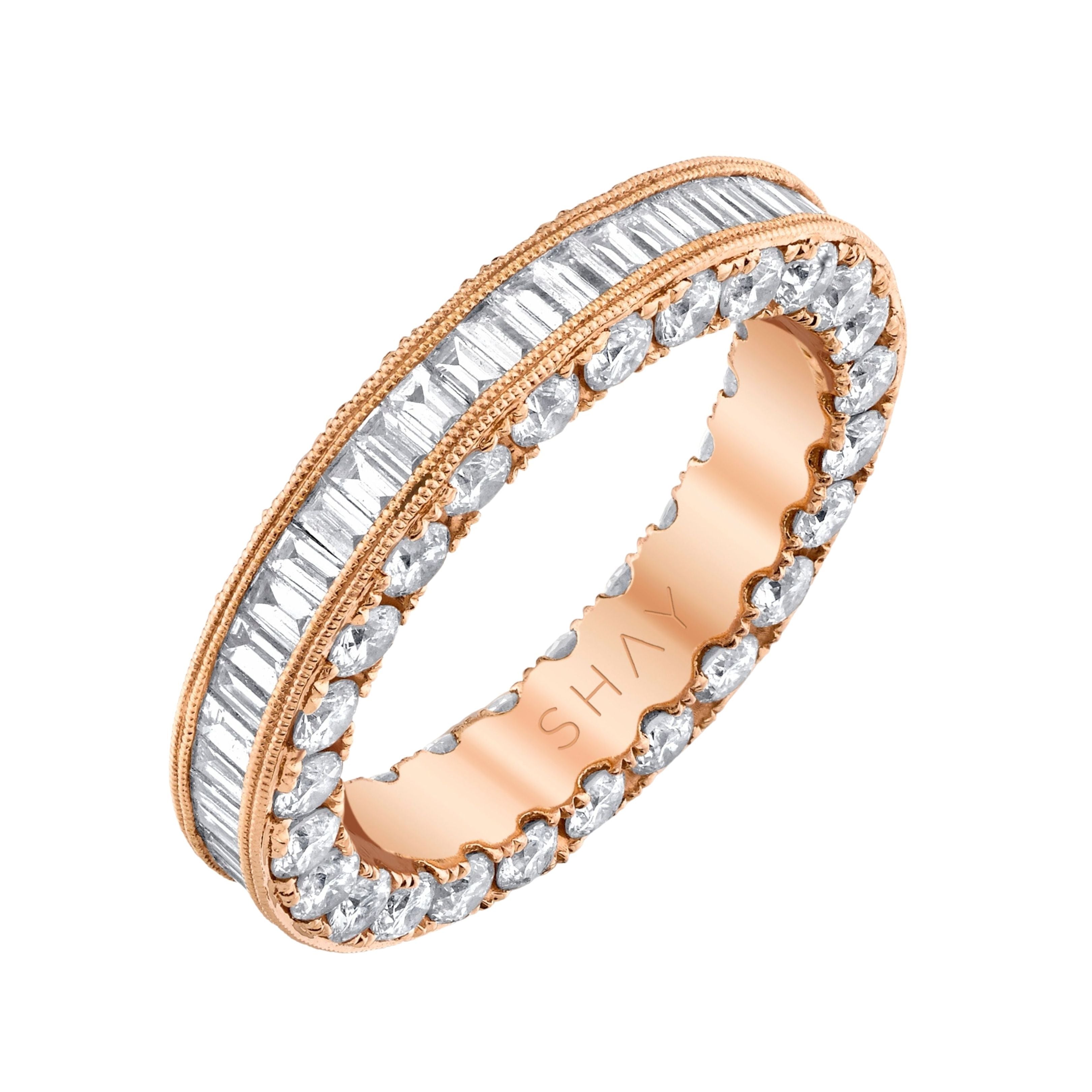 3 sided diamond eternity shop band