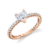 DIAMOND SOLITAIRE HEART RING