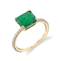 EMERALD SOLITAIRE PINKY RING