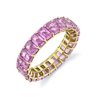 READY TO SHIP PINK SAPPHIRE ETERNITY BAND