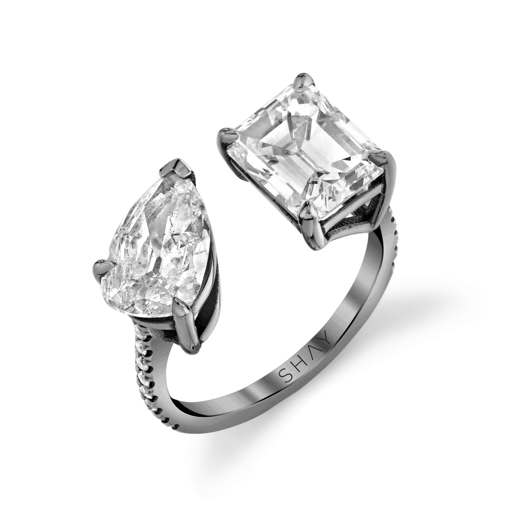 DIAMOND TWIN PINKY RING