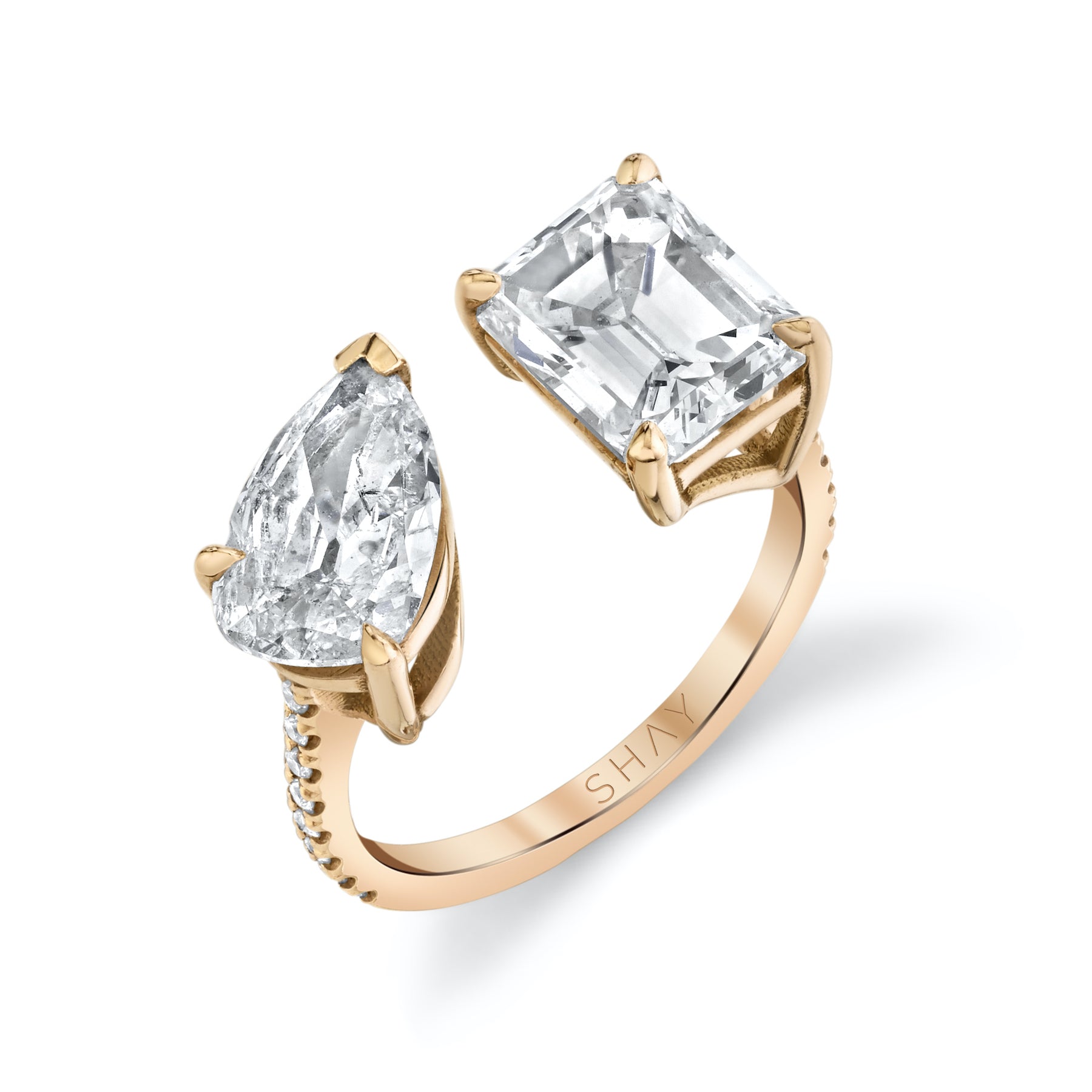 DIAMOND TWIN PINKY RING