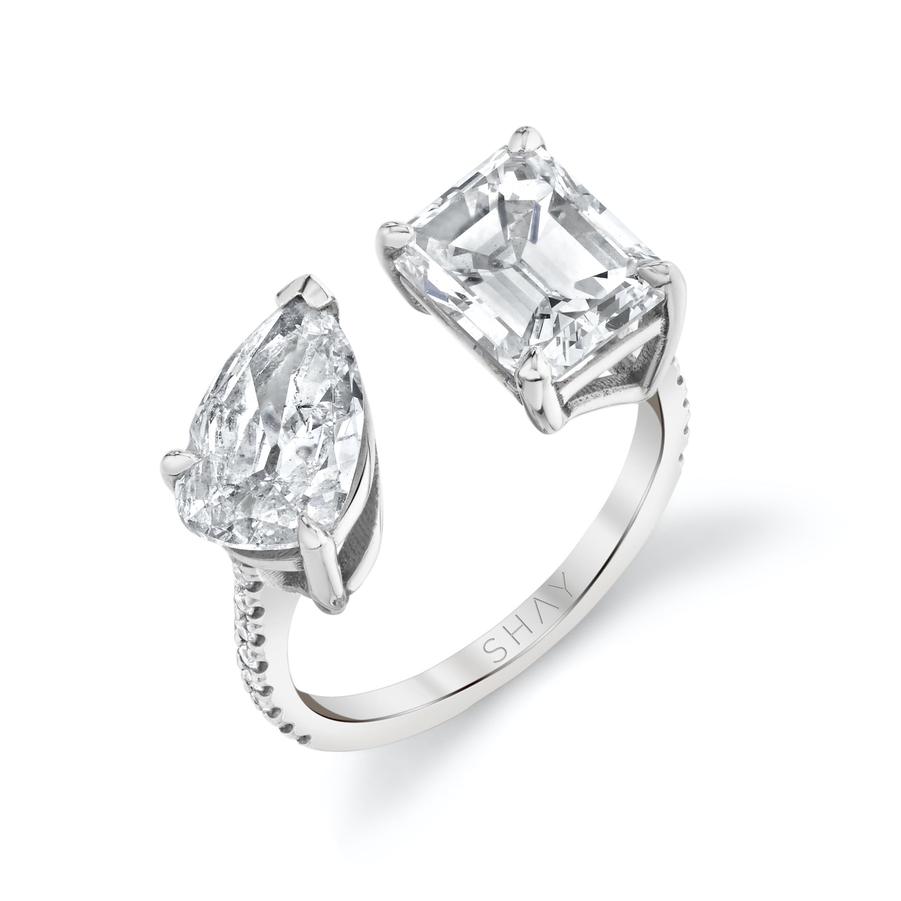 DIAMOND TWIN PINKY RING