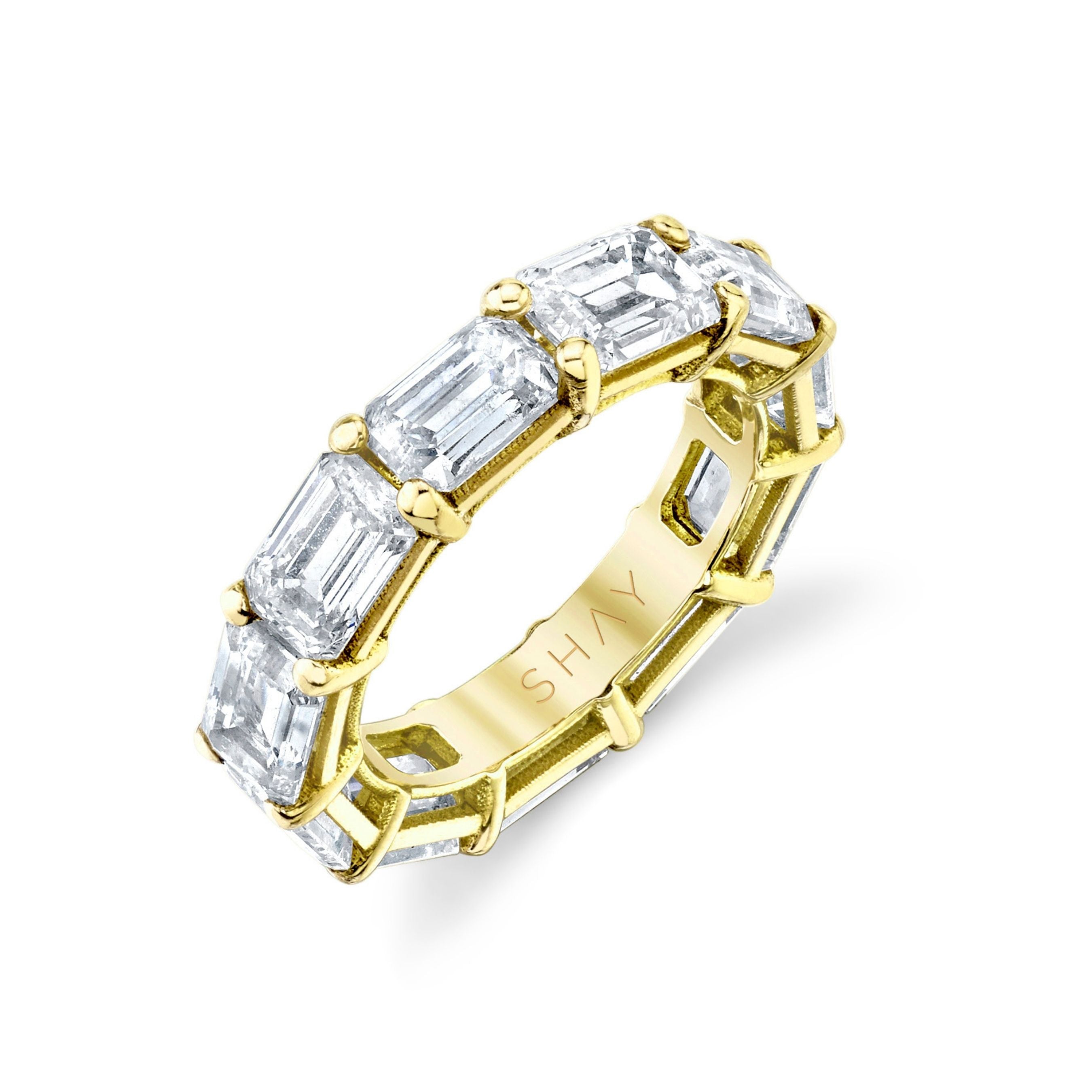 Diamond eternity online pinky ring